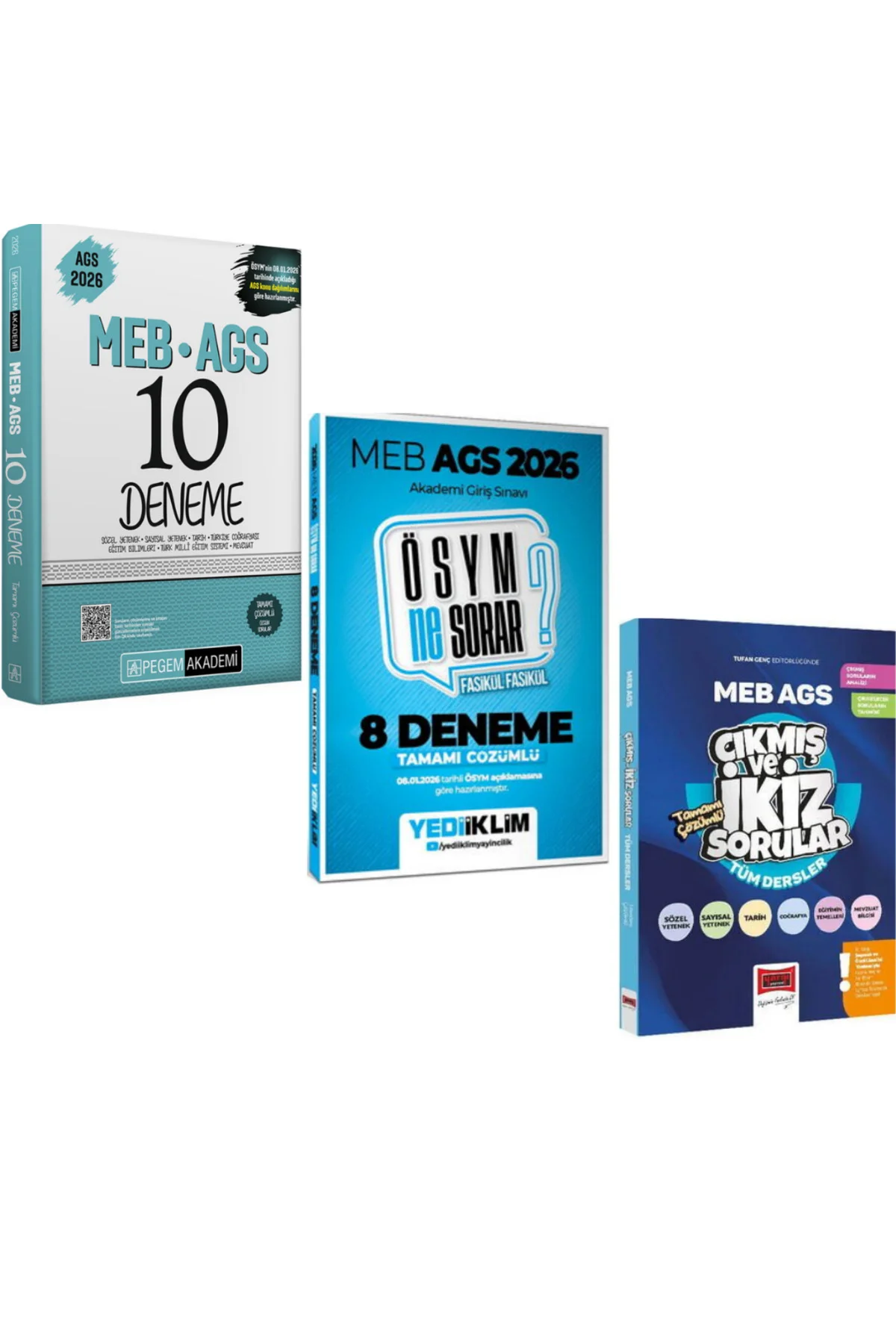 Yargı MEB AGS Tüm Dersler Çıkmış ve İkiz Sorular & AGS Deneme Set