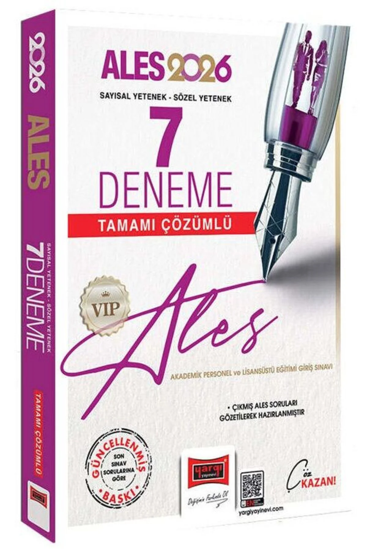 Yargı 2026 ALES VIP Sayısal-Sözel Yetenek Tamamı Çözümlü 7 Deneme