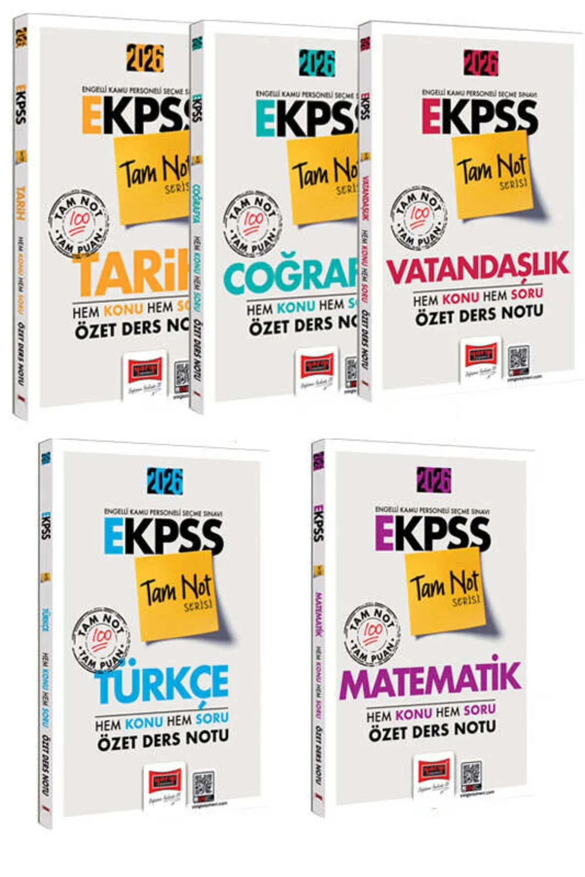 Yargı Yayınları 2026 E-KPSS Tam Not Serisi Hem Konu Hem Soru Tüm 