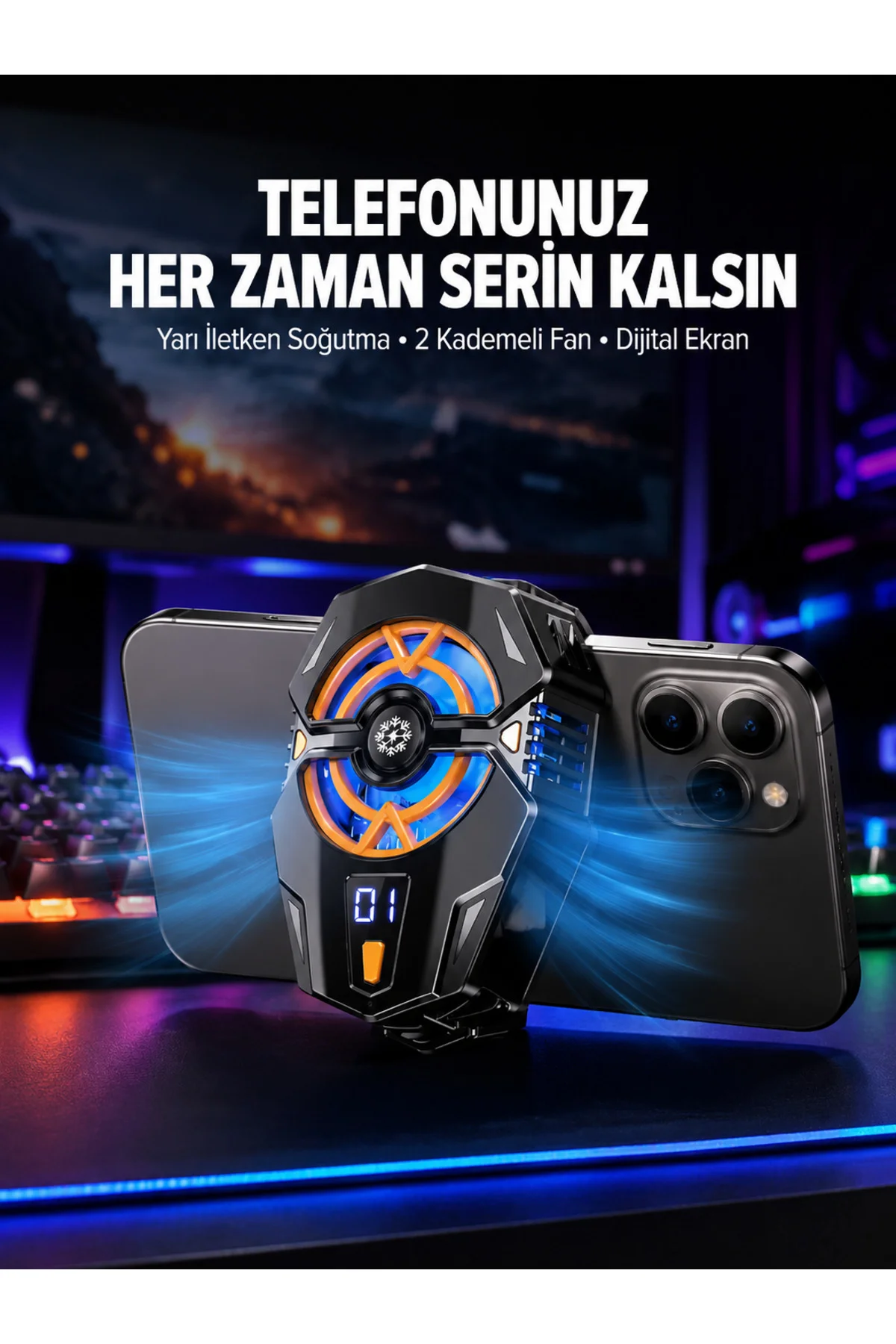 Yarı İletken Cep Telefonu Radyatörü 2 Hız Kademeli Dijital Ekranlı Yarı İletken Cep Telefonu Radyatörü 2 Hız Kademeli Dijital Ekranlı
