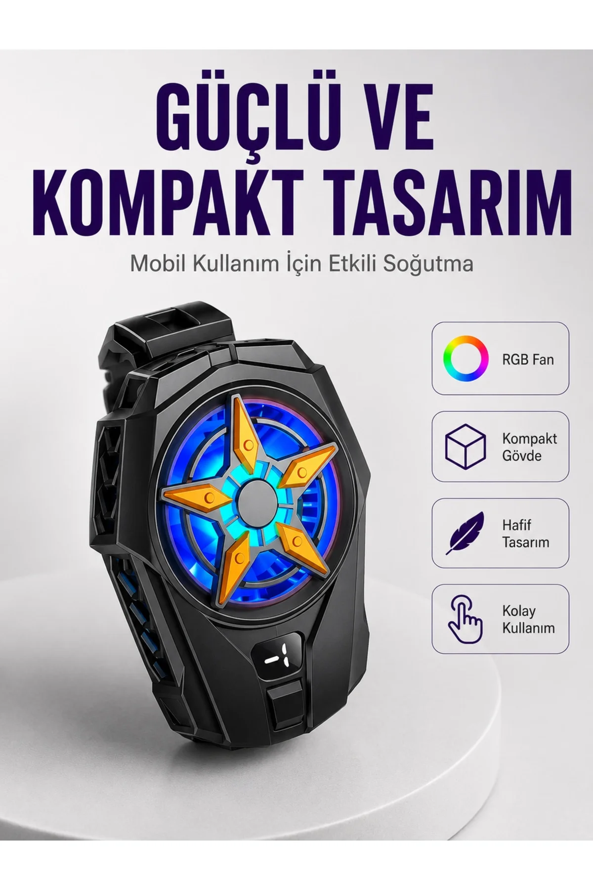 ® Yarı İletken Çipli Güçlü Telefon Soğutma Aleti Yeni Nesil