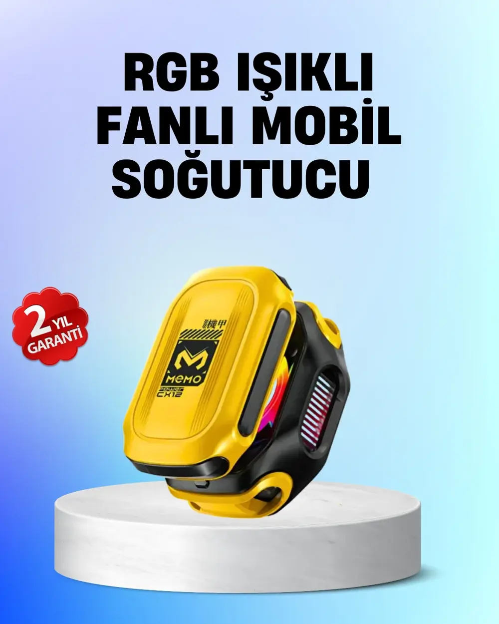 Yarı İletken Çipli RGB Işıklı Telefon Soğutucu