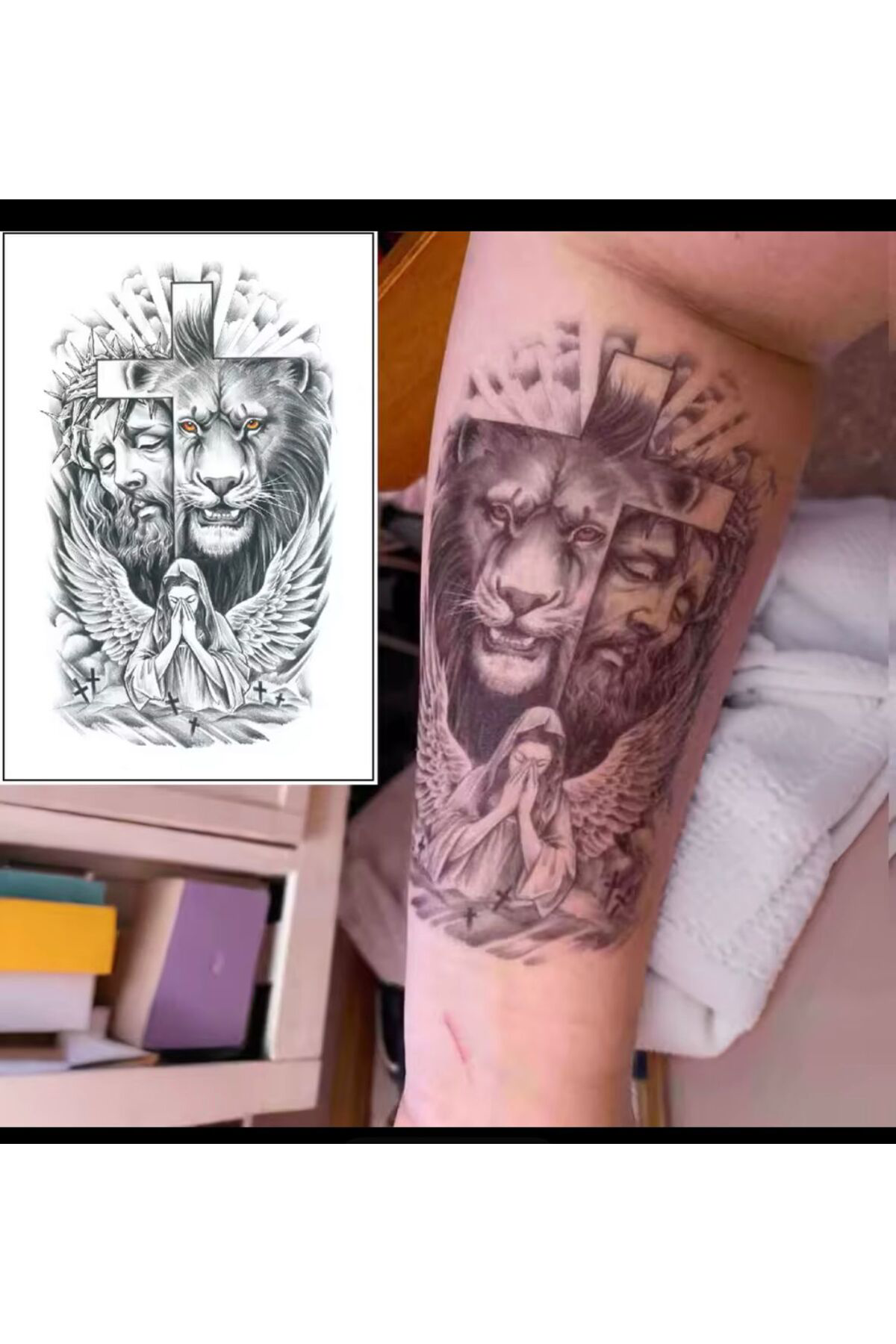 YARI KALICI ( MİN 15 GÜN MAX 1 AY) MELEK ASLAN FİGÜRLÜ TATTOO DÖV