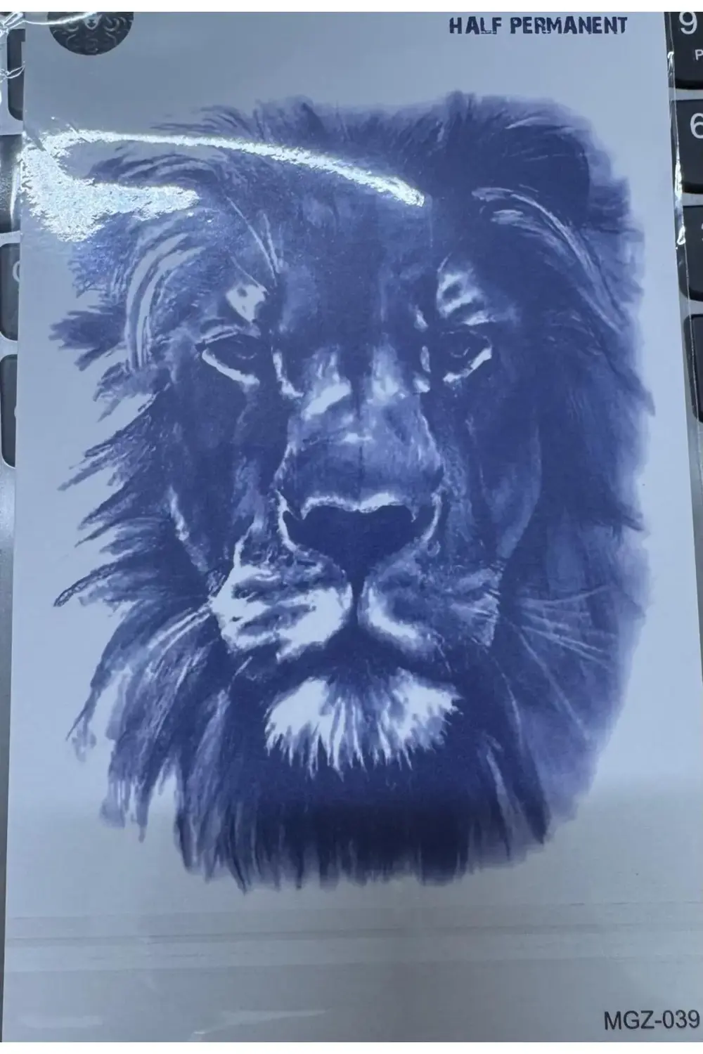 YARI KALICI ( MİN 15 GÜN MAX 1 AY) ASLAN FİGÜRLÜ TATTOO DÖVME