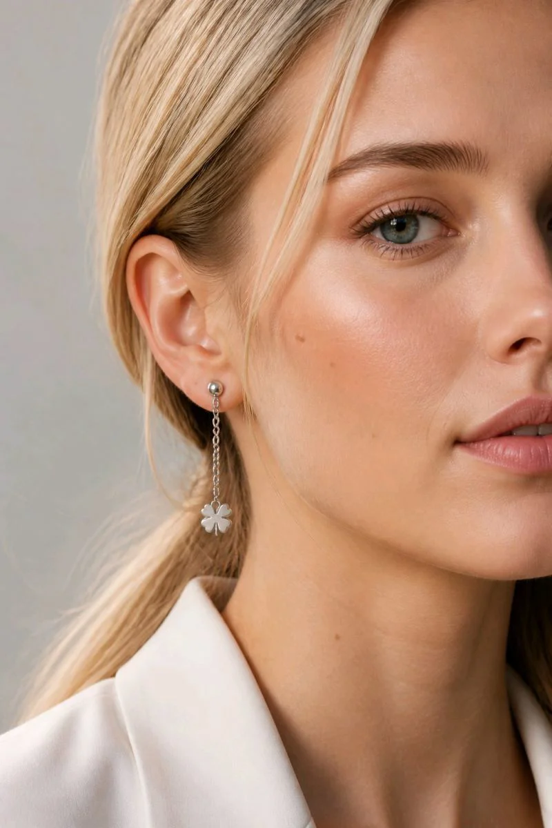 Yarım Ay Figürlü Gümüş Renk Unısex Pirsıng