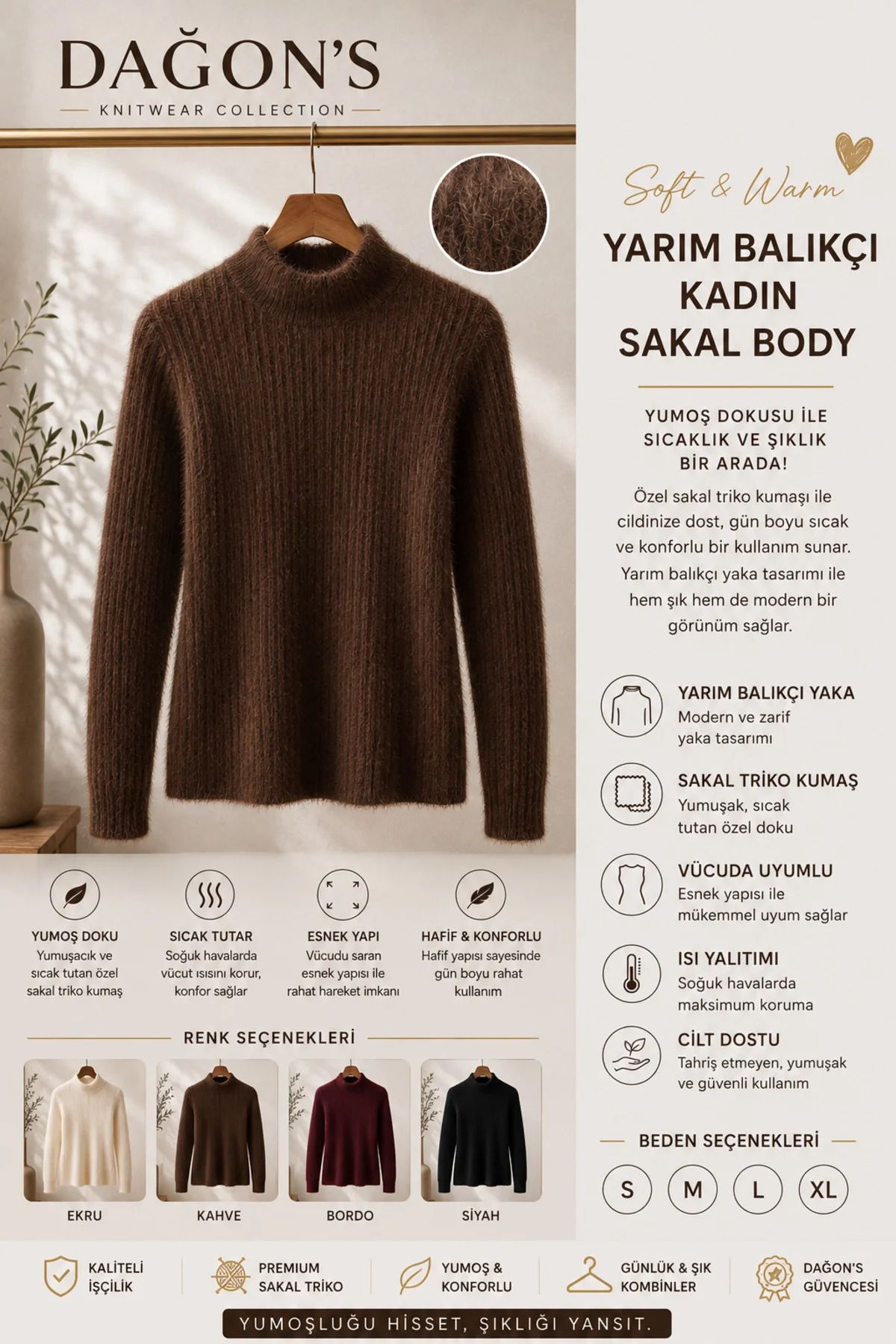 Yarım Balıkçı Kadın Sakal Body