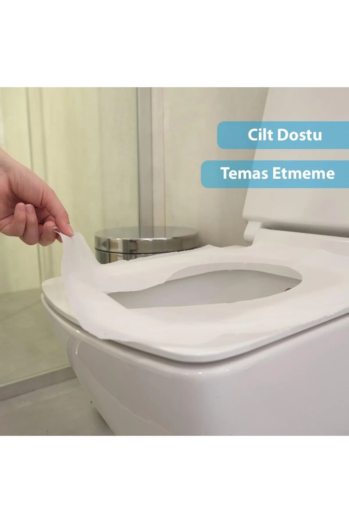 Yarım Katlı Klozet Kapak Örtüsü - 250 Yaprak Tek Kullanımlık, Çoc