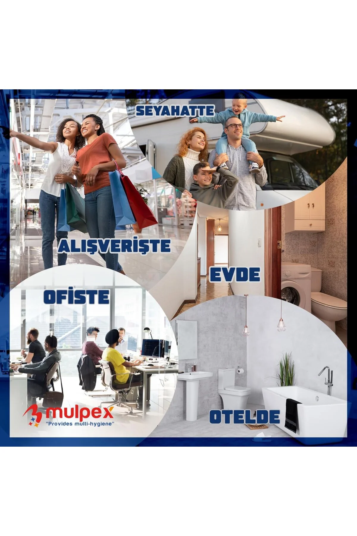 Yarım Katlı Klozet Kapak Örtüsü - 250 Yaprak Tek Kullanımlık, Çoc