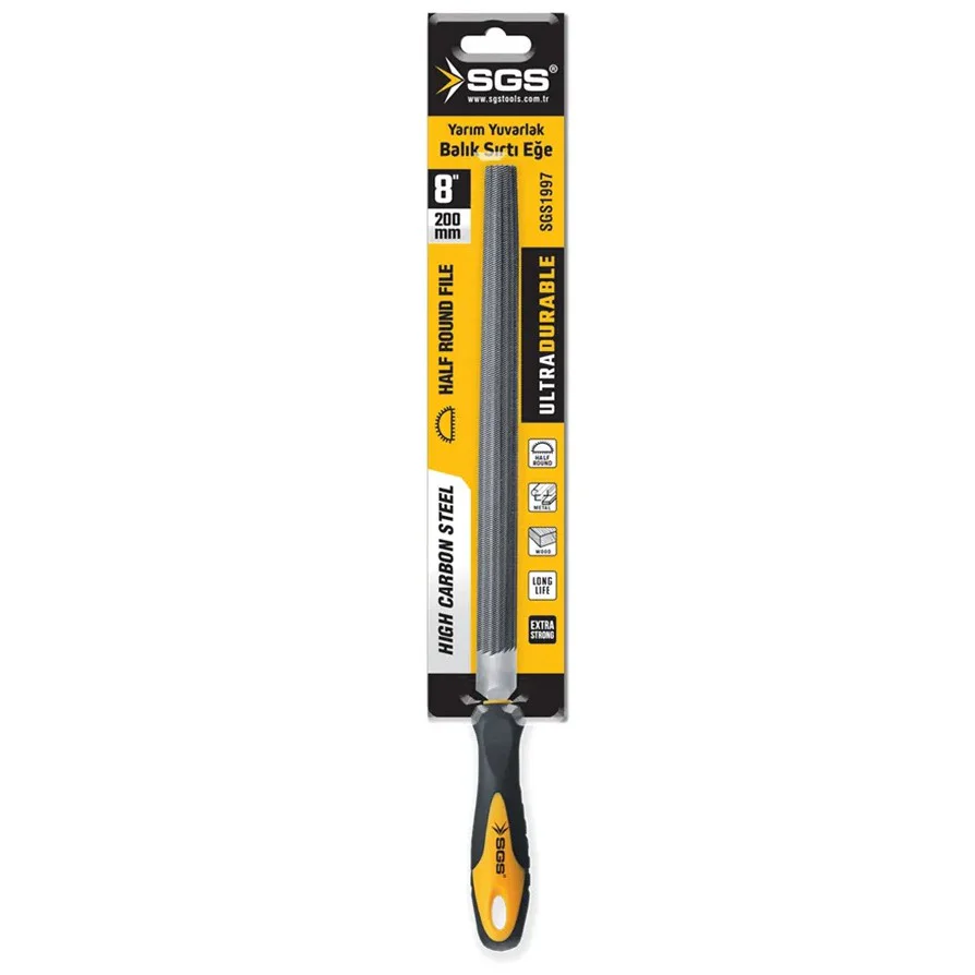 Yarım Yuvarlak Balık Sırtı Eğe 200mm 8"