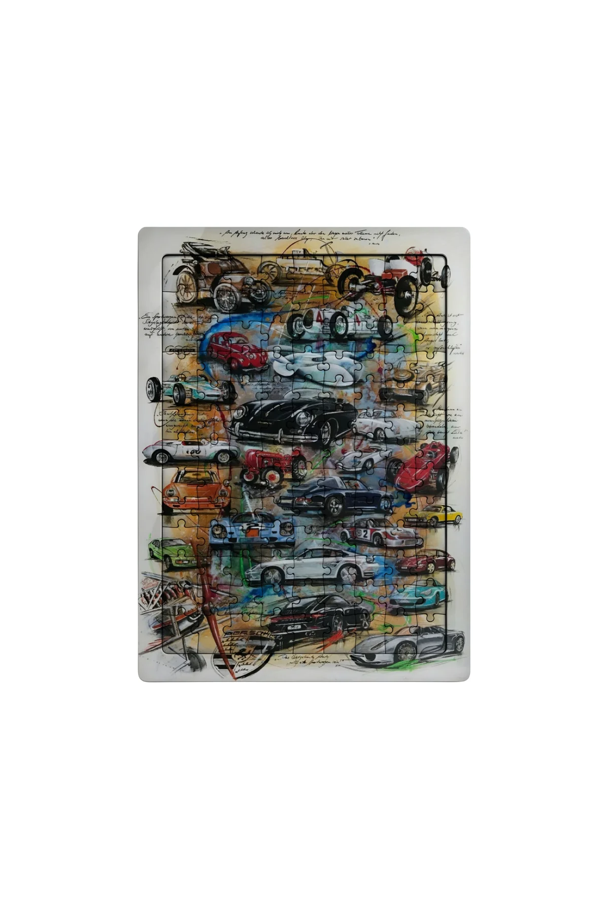 Yarış Arabaları 99 Parça Ayaklı Puzzle – Dekoratif Çocuk Yapbozu 021