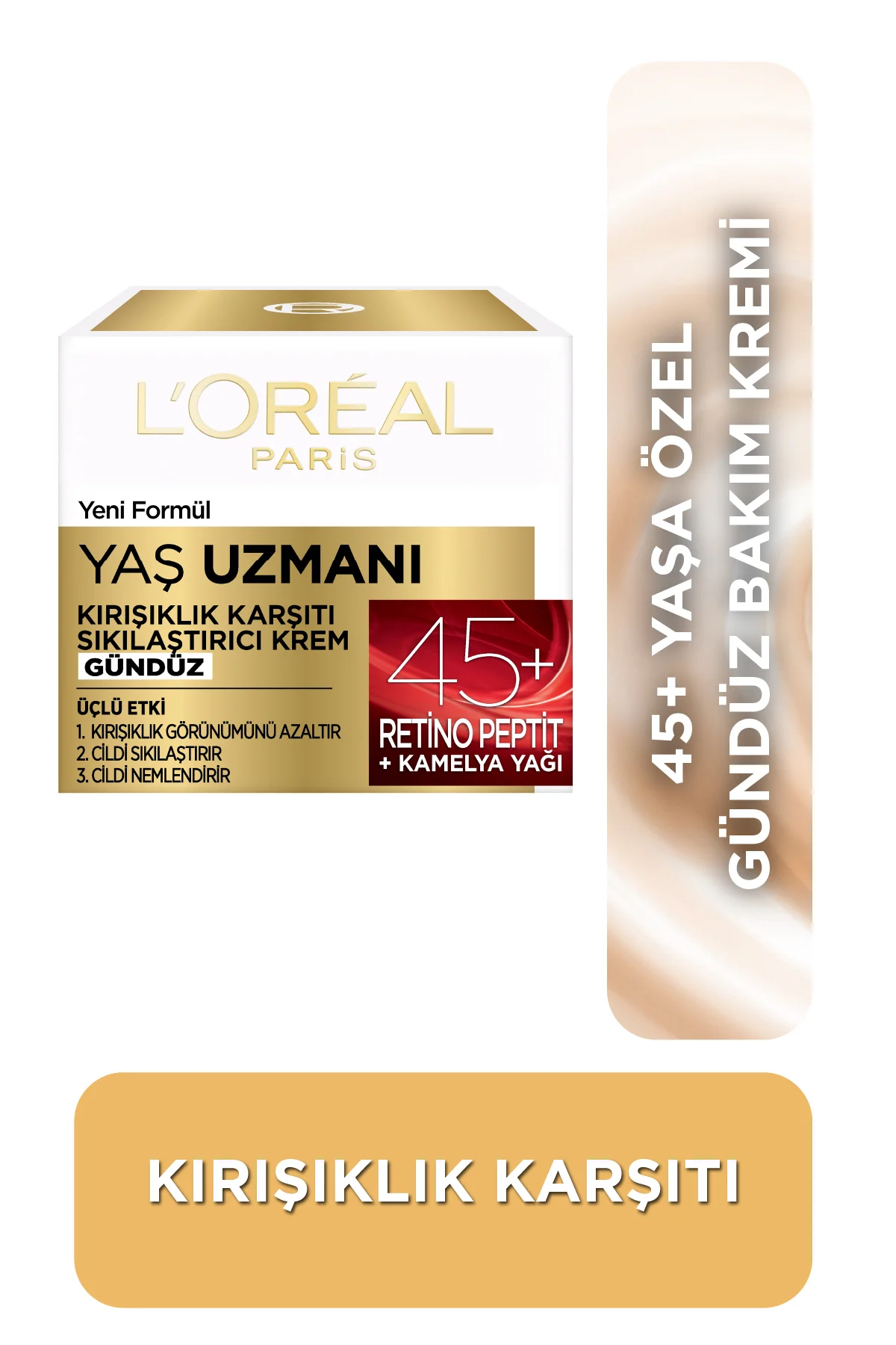 Yaş Uzmanı 45+ Retino Peptit İçeren Kırışıklık Karşıtı Sıkılaştırıcı Gündüz Kremi 50 ml Yaş Uzmanı 45+ Retino Peptit İçeren Kırışıklık Karşıtı Sıkılaştırıcı Gündüz Kremi 50 ml