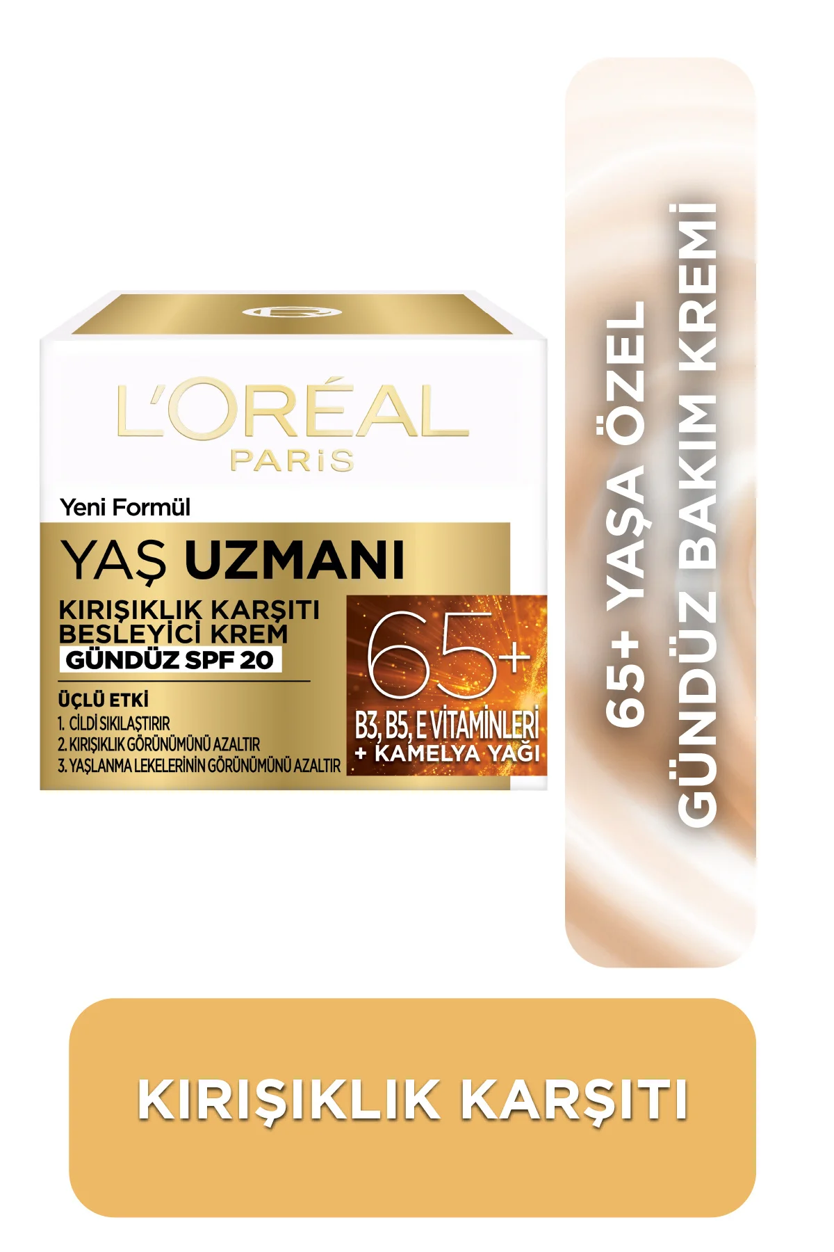 Yaş Uzmanı 65+ B3 B5 E Vitaminli Kırışıklık Karşıtı Besleyici SPF30 Gündüz Kremi 50 ml Yaş Uzmanı 65+ B3 B5 E Vitaminli Kırışıklık Karşıtı Besleyici SPF30 Gündüz Kremi 50 ml