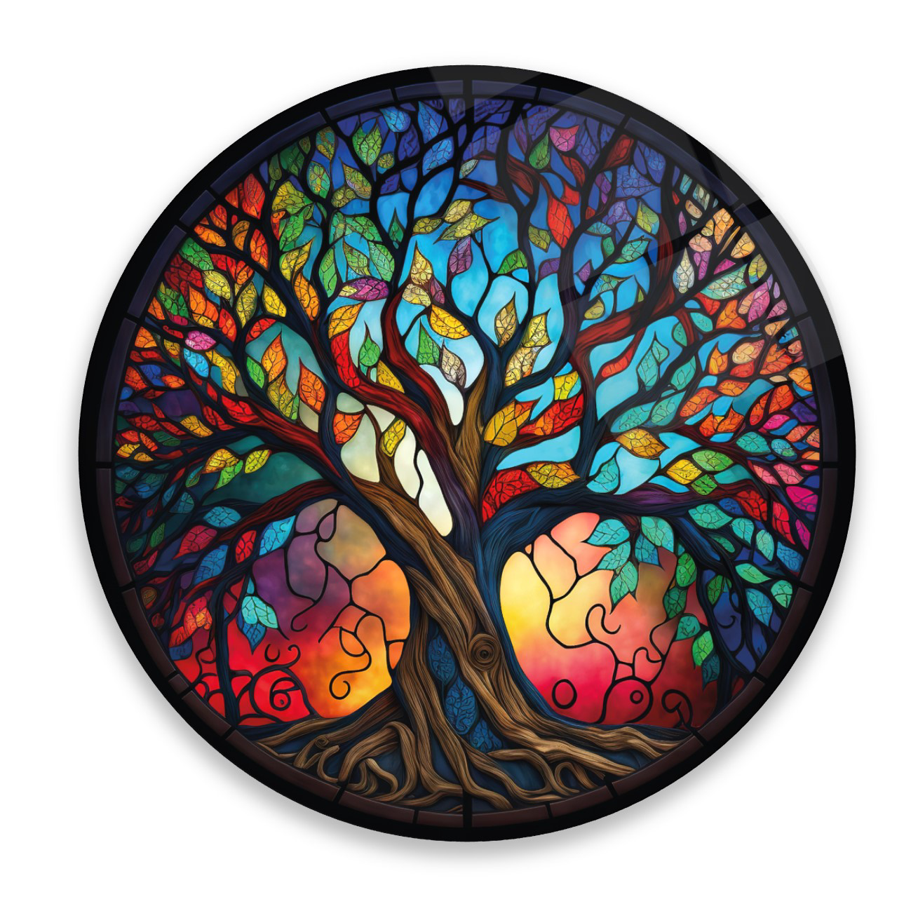 Pi Dekorasyon Yaşam Ağaci Vitray Yuvarlak Cam Tablo | Hediyelik, Dekoratif, Ofi Pi Dekorasyon Yaşam Ağaci Vitray Yuvarlak Cam Tablo | Hediyelik, Dekoratif, Ofi