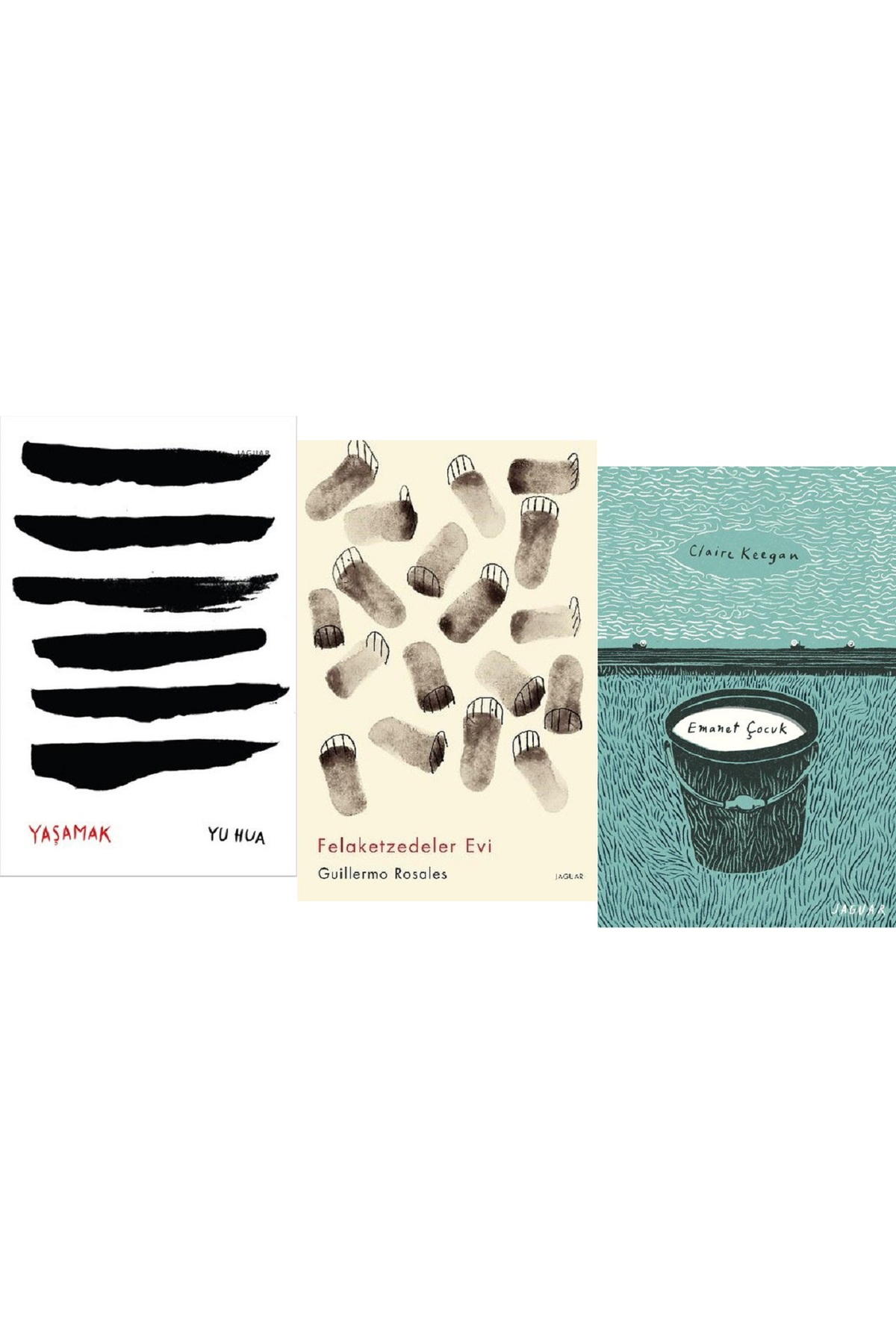 Jaguar Kitap Yaşamak + Felaketzedeler Evi + Emanet Çocuk / 3 Kitap Set