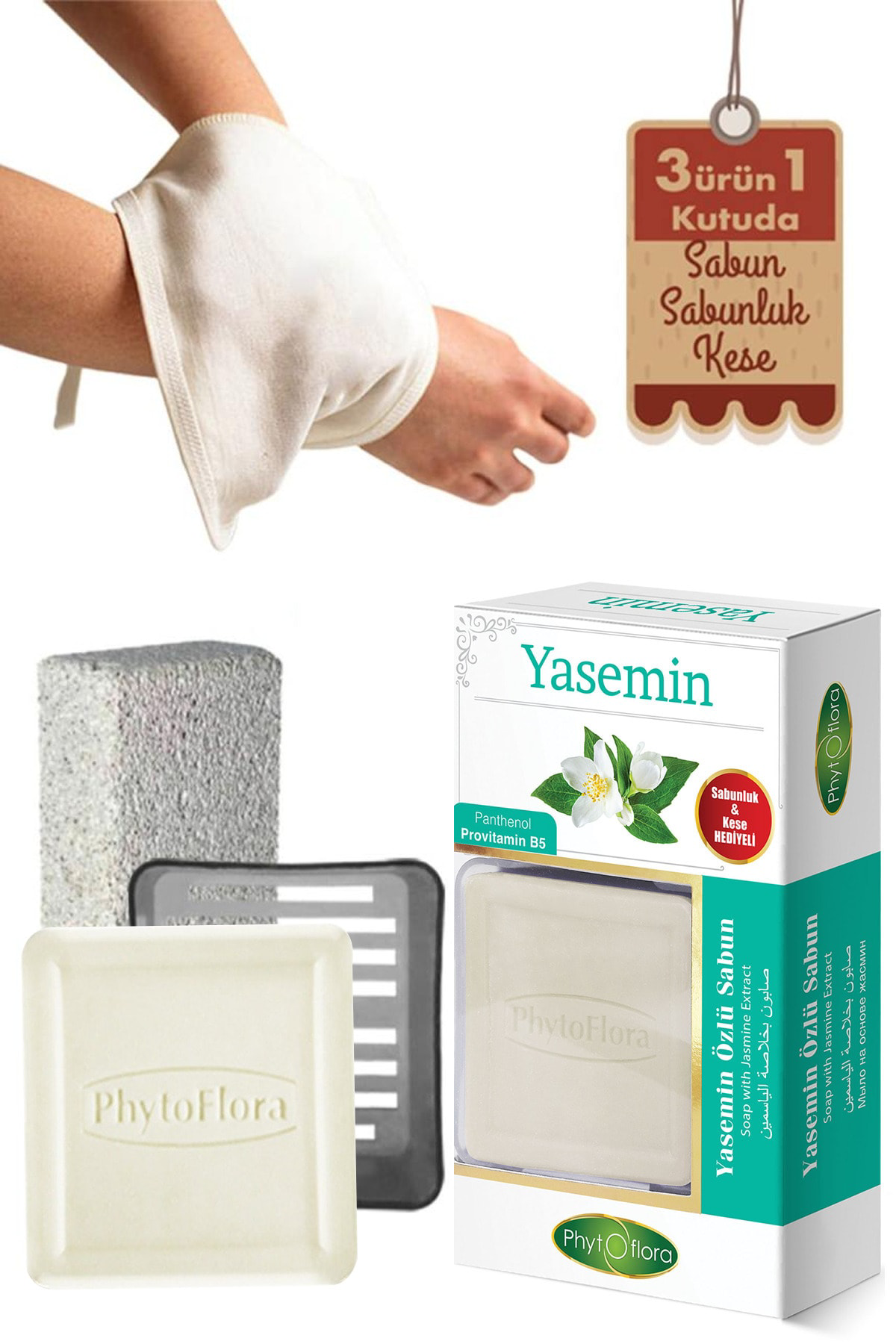 Yasemin Sabunu Ve Banyo Kesesi, Katı Sabunluk