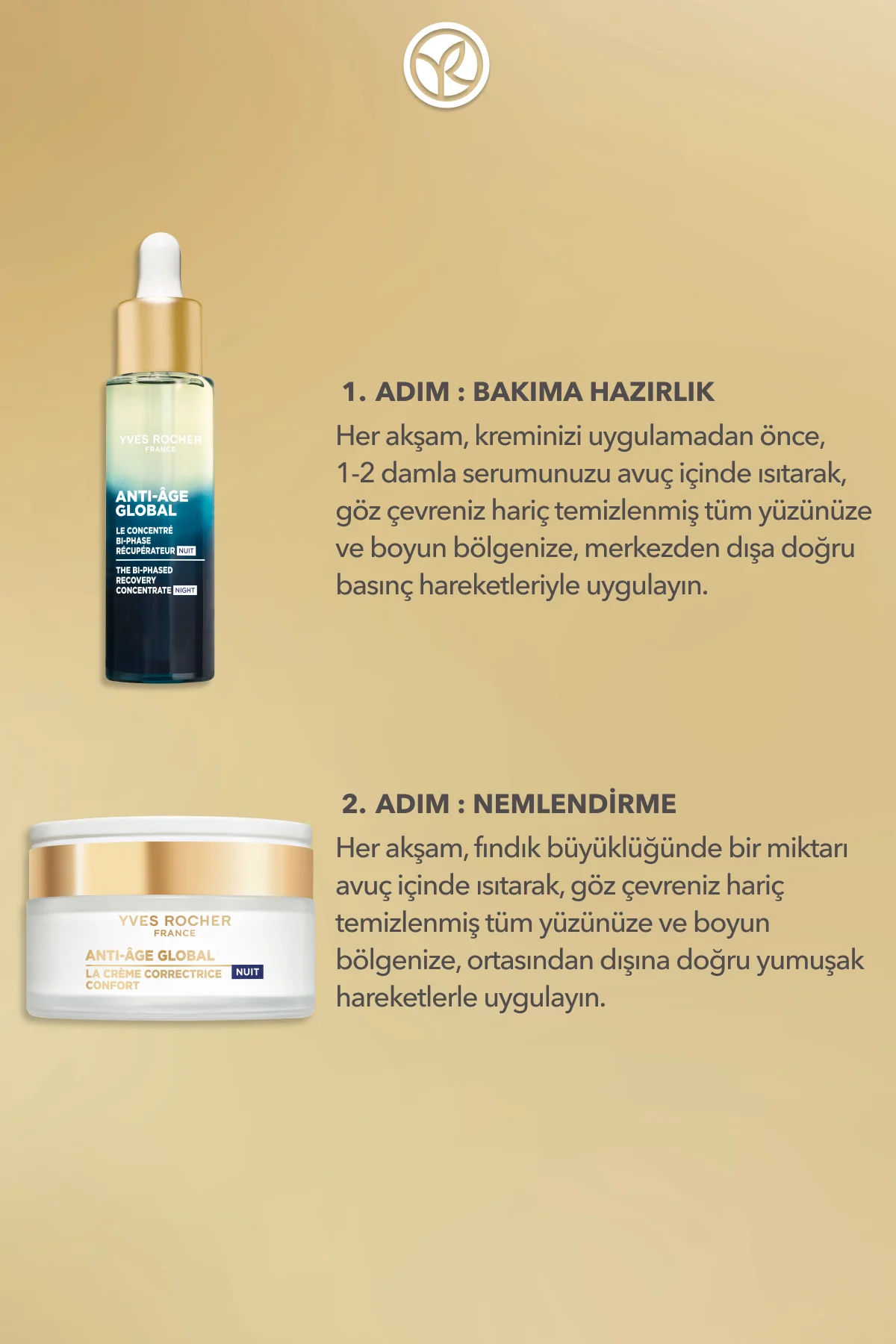 Yaşlanma Karşıtı Gece 2'li Bakım Seti -Gece Serumu 30ml & Gece Kr