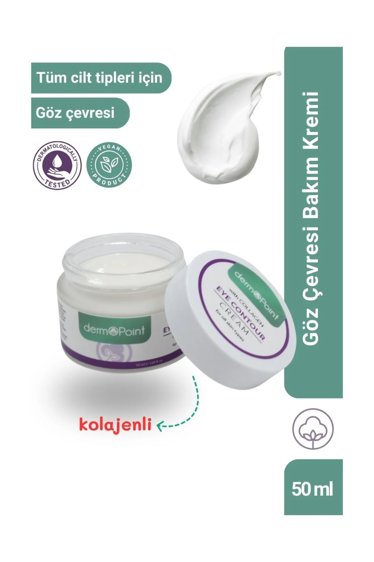 Yaşlanma Karşıtı Kolajenli Göz Çevresi Bakım Kremi 50 ml Yaşlanma Karşıtı Kolajenli Göz Çevresi Bakım Kremi 50 ml