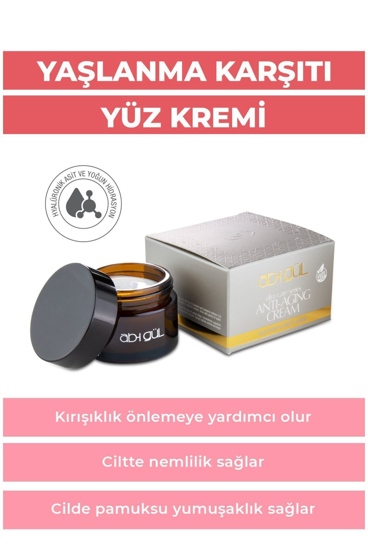Ab-I Gül Yaşlanma Karşıtı Krem 45 Ml - Ultra Care Series Anti-Aging Cream