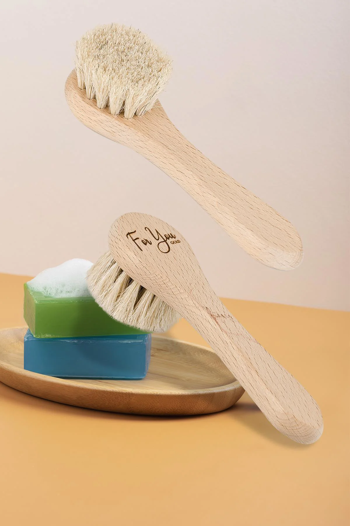 Yaşlanma Ve Kırışıklık Karşıtı %100 Doğal At Kılı Yüz Fırçası - G