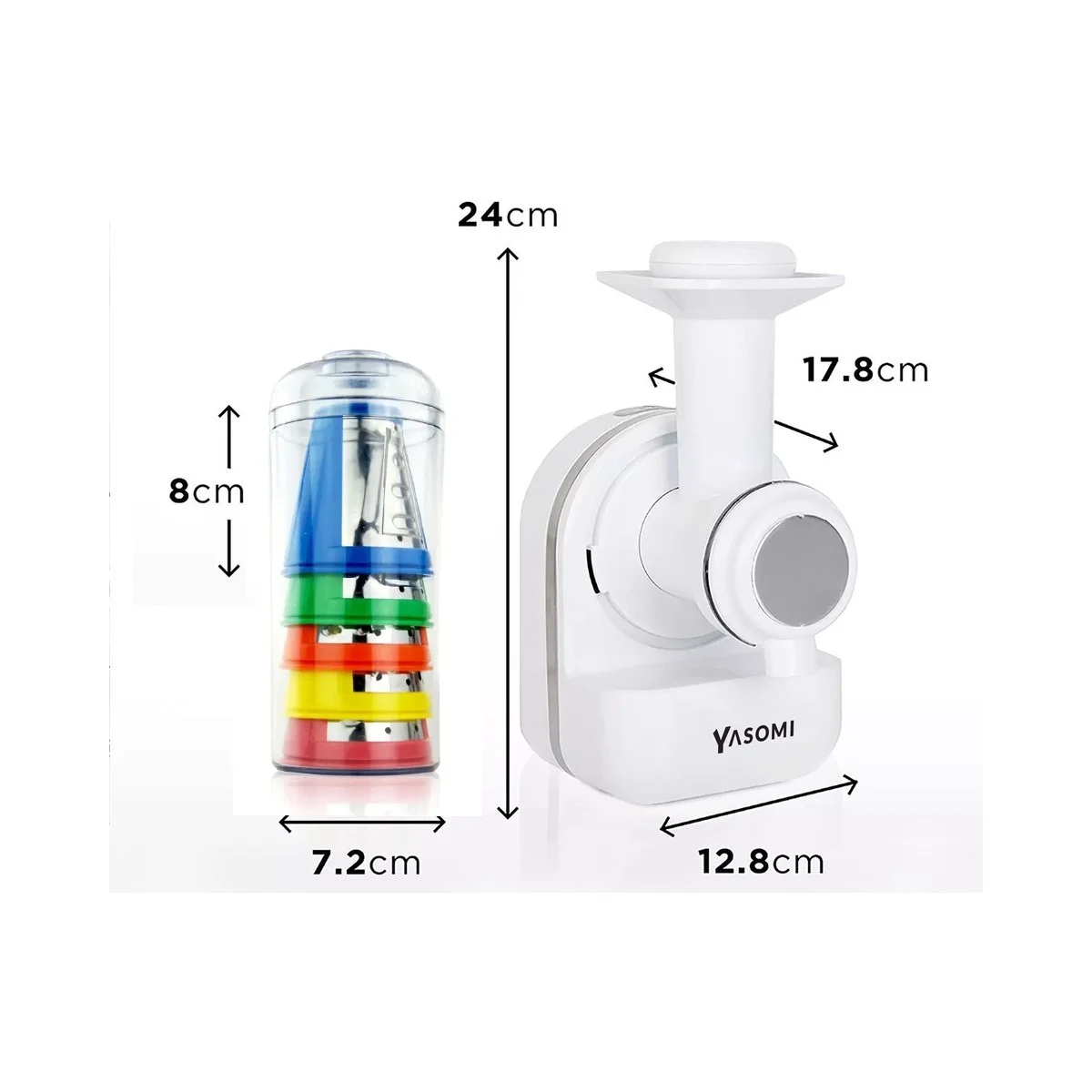 Yasomi BL025 3 Ü 1 Arada Elektrikli Rende Meyve Sıkacağı ve Dondurma Makinesi(Yasomi Türkiye Garantili)