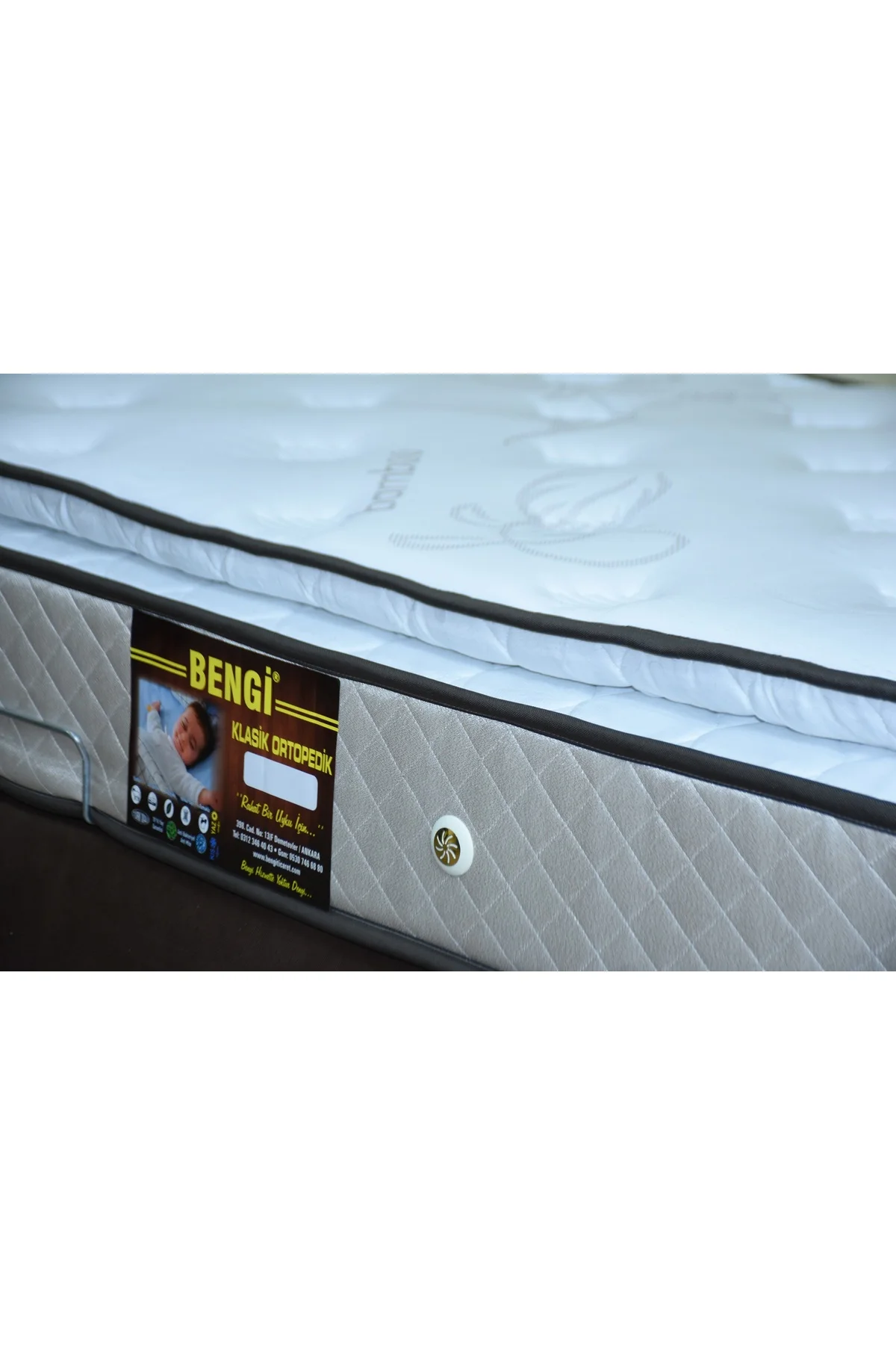 Yatak 13533 Pedli Full Ortopedik Lüx Pamuklu Çift Taraf Jakarlı Model 100*200 cm - Görsel 2