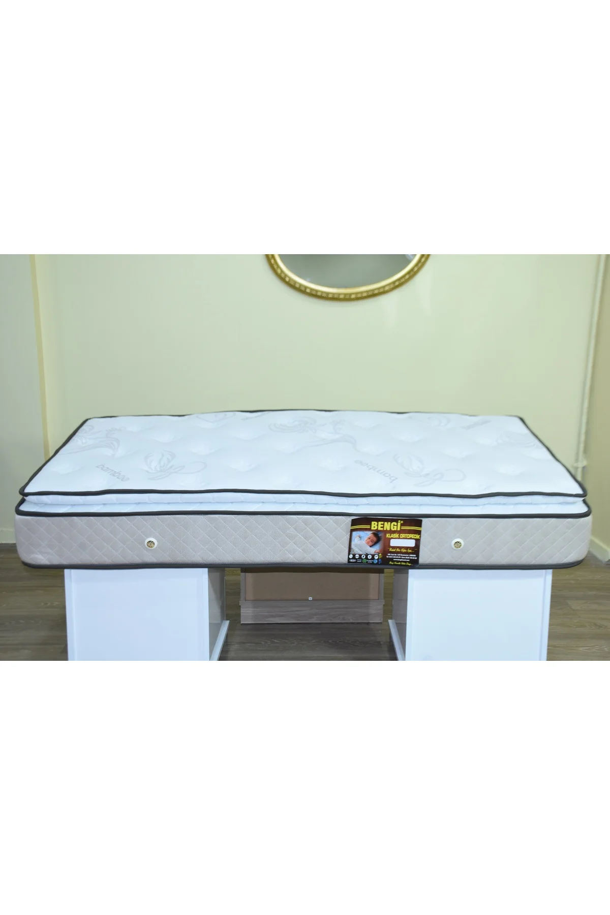 Yatak 17477 Pedli Full Ort Lüx Pamuklu Kumaş Çift Taraf Jakarlı Model 100*200 cm - Görsel 2