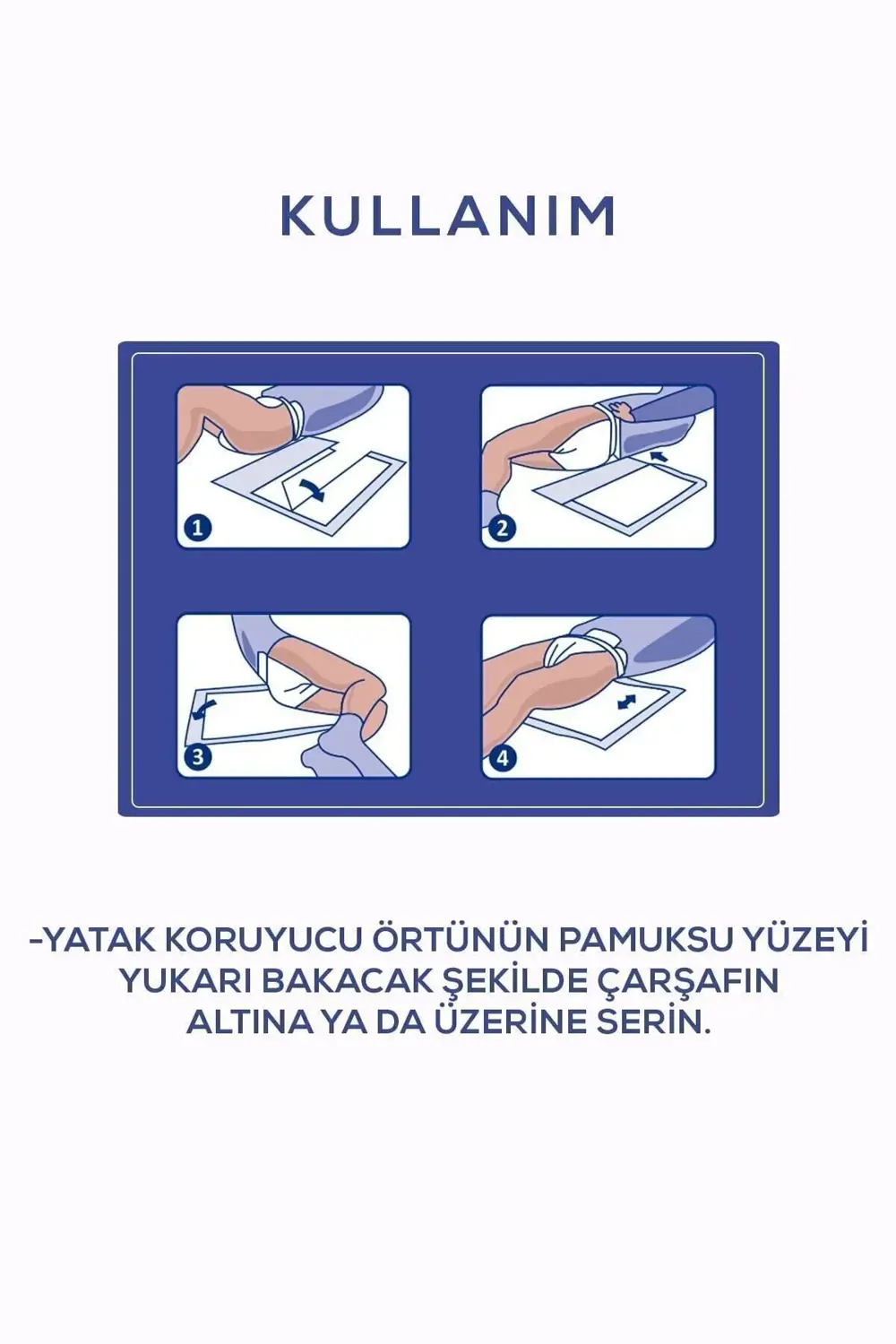 Yatak Koruyucu Örtü 60x90 Cm 30'lu X2 Adet