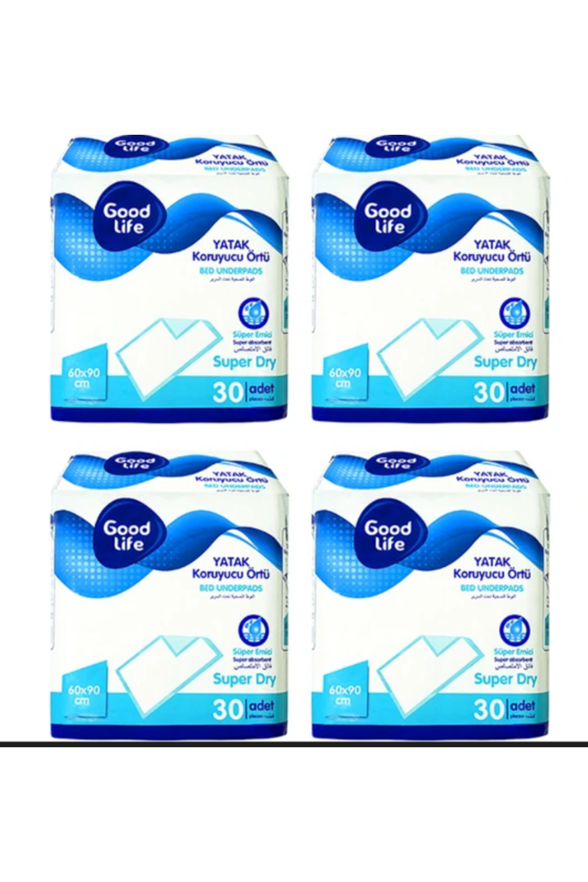 Yatak Koruyucu Ve Yavru Köpek Çiş Eğitim Pedi 60x90 (30X4 PAKET)