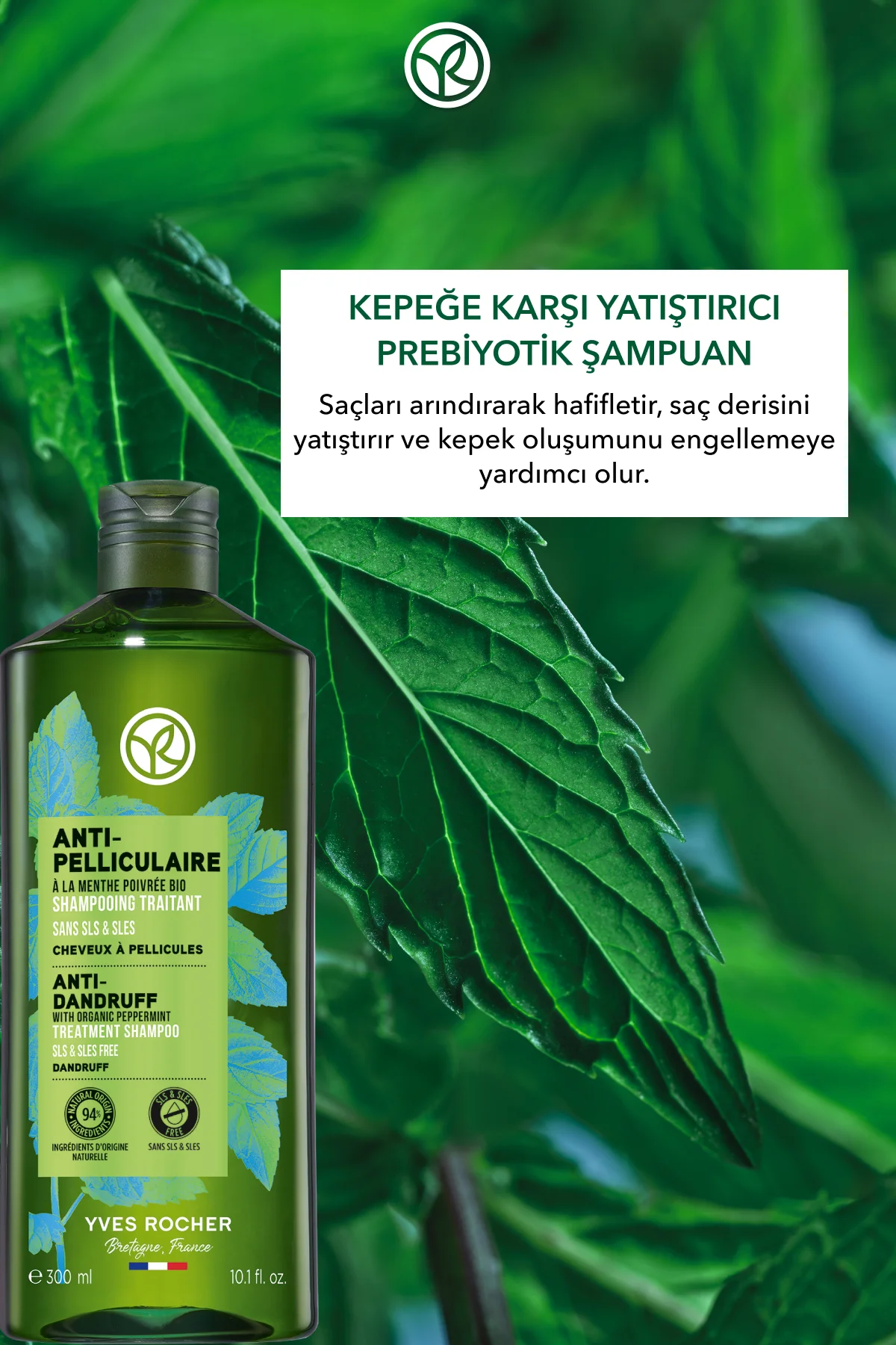 Yatıştırıcı Prebiyotik Şampuan-Kepeğe Karşı/Anti Pelliculaire-SLS