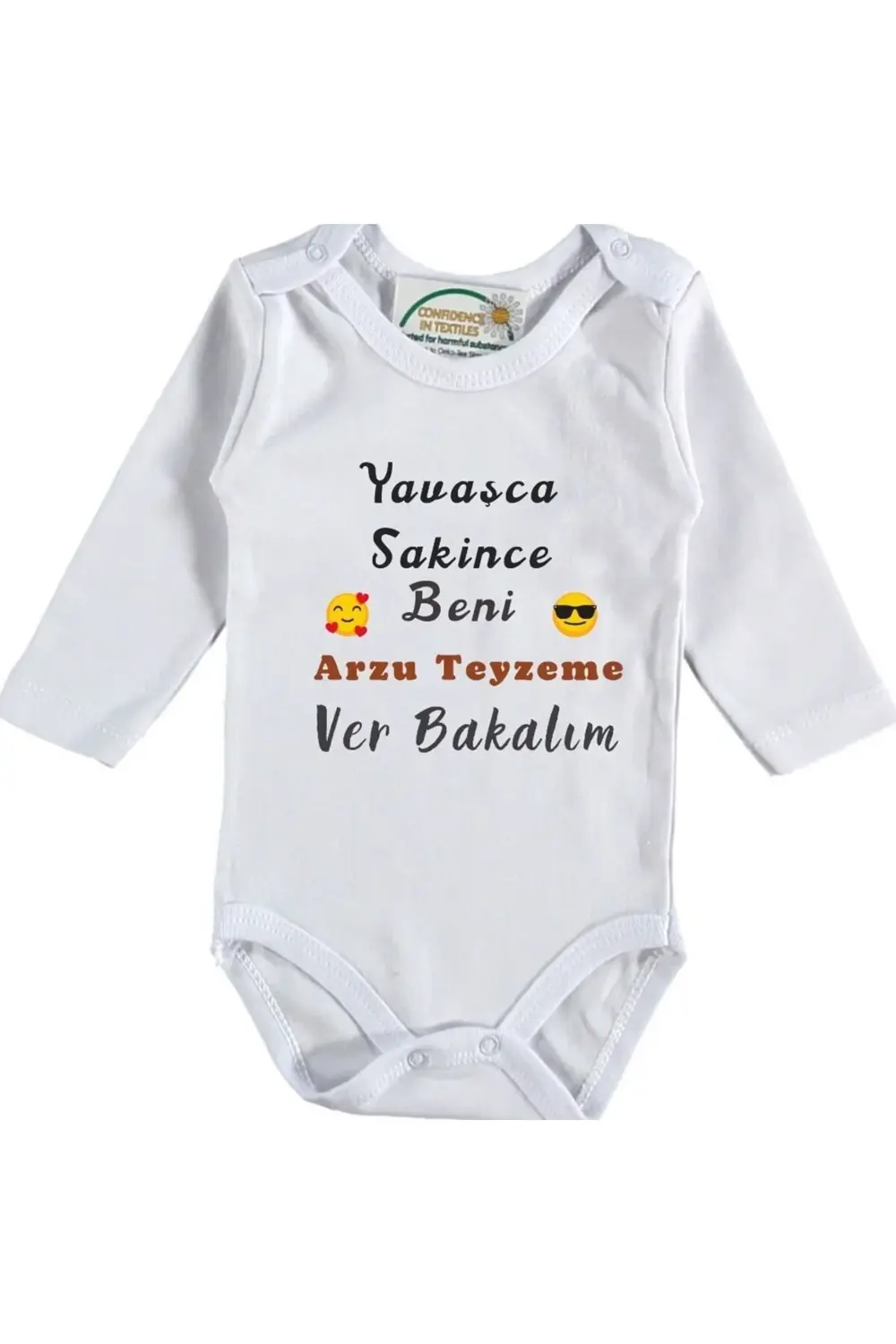 Yavaşça Sakince Beni Teyzeme Ver Yazılı Kişiye özel Bebek Zıbın