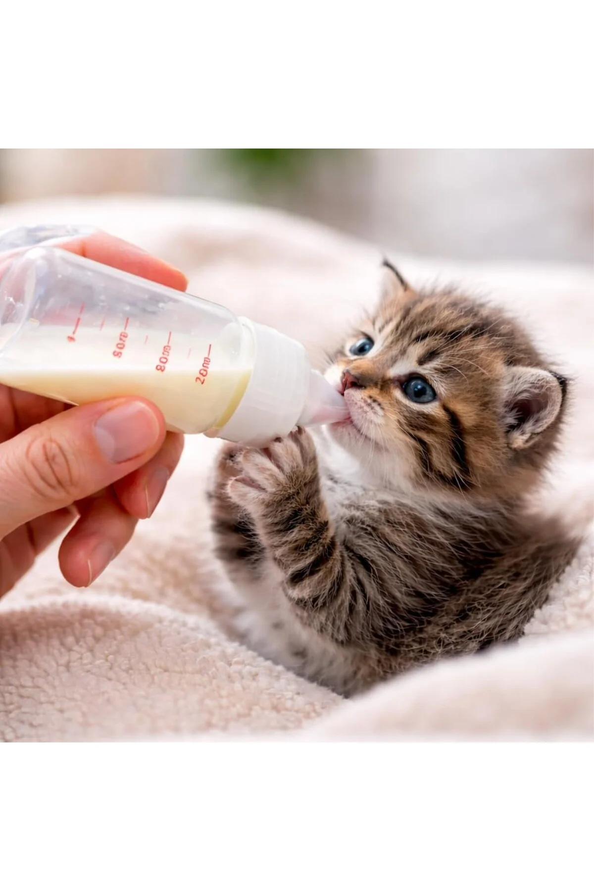 Yavru Kedi Köpek Biberonu 50 ml – Evcil Hayvan Süt ve Mama Beslem