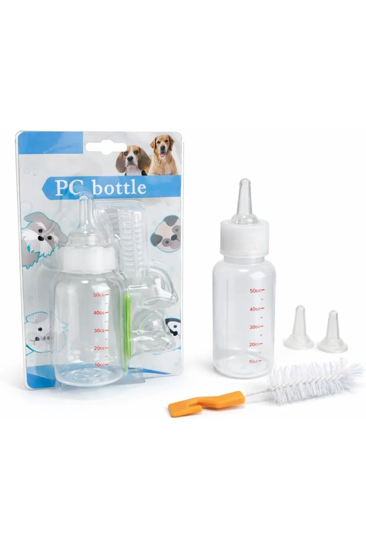 Yavru Kedi Köpek Biberonu 50 ml – Evcil Hayvan Süt ve Mama Beslem