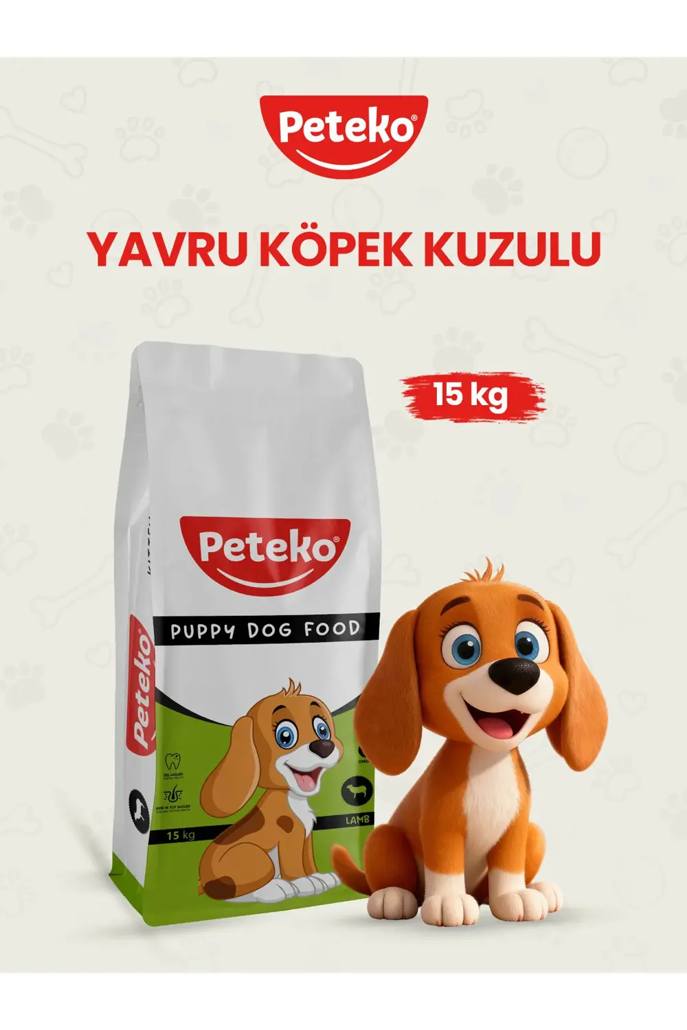 Yavru Kuzulu Köpek Maması 15kg