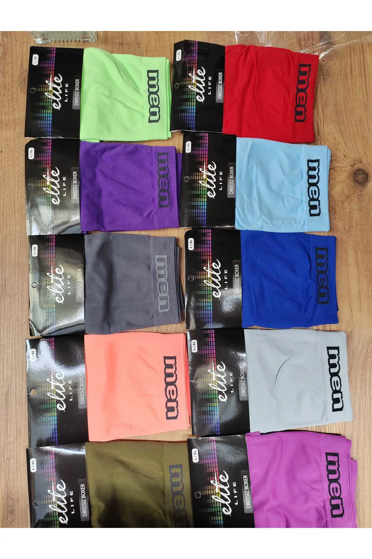Yavuzshop Erkek Dikişsiz Boxer 10’lu asortı Paket | Uzun Ömürlü Konfor