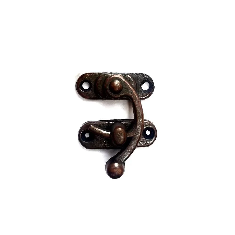 Yay Gözü Ahşap Kutu Klipsi - Küçük 28x33mm Antik Kapama Elemanı