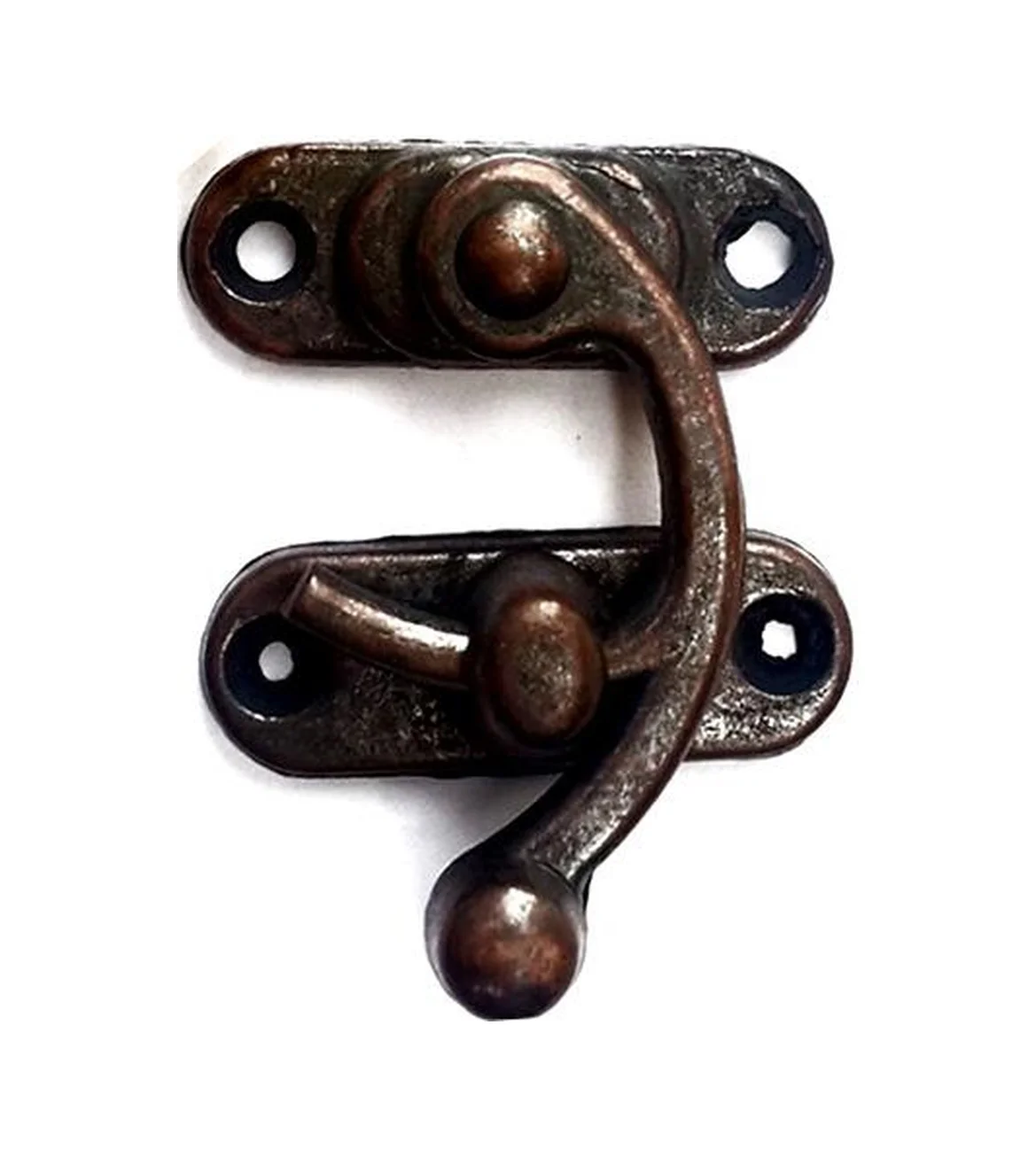 Yay Gözü, Ahşap Kutu Klipsi - Küçük 28x33 Mm, Antik, 1 Adet