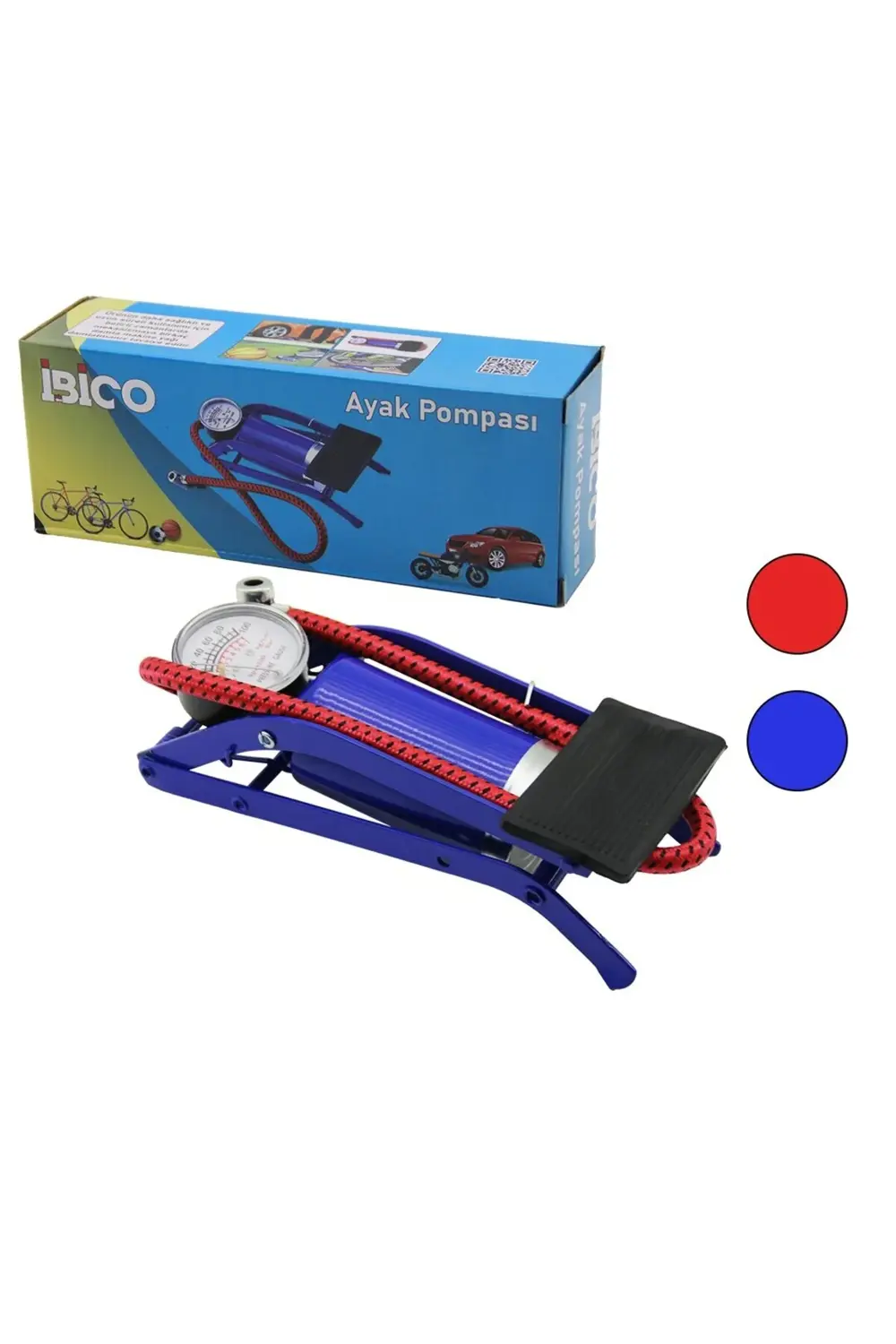 YAYAT MODELİNCE PİSTONLU AYAK POMPASI OTO-ARAÇ - BİSİKLET-MOTOR L