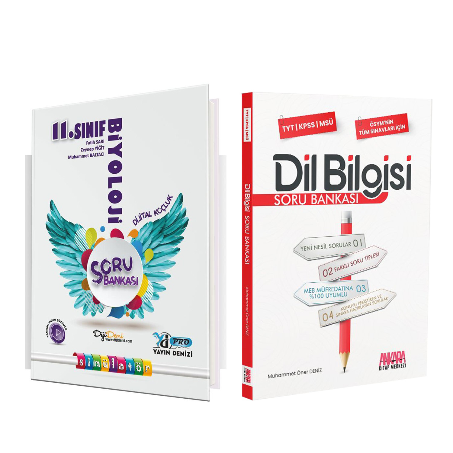 Yayın Denizi 11. Sınıf Biyoloji Pro ve AKM Dil Bilgisi Soru Banka