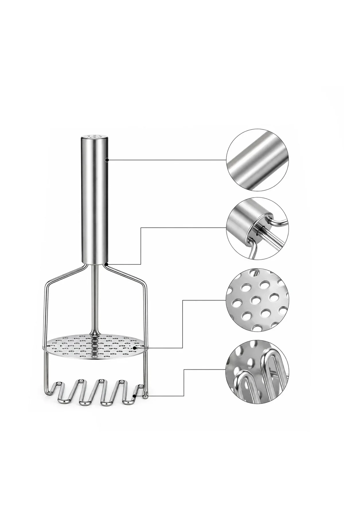 Yaylı 2-in-1 Patates Ezici