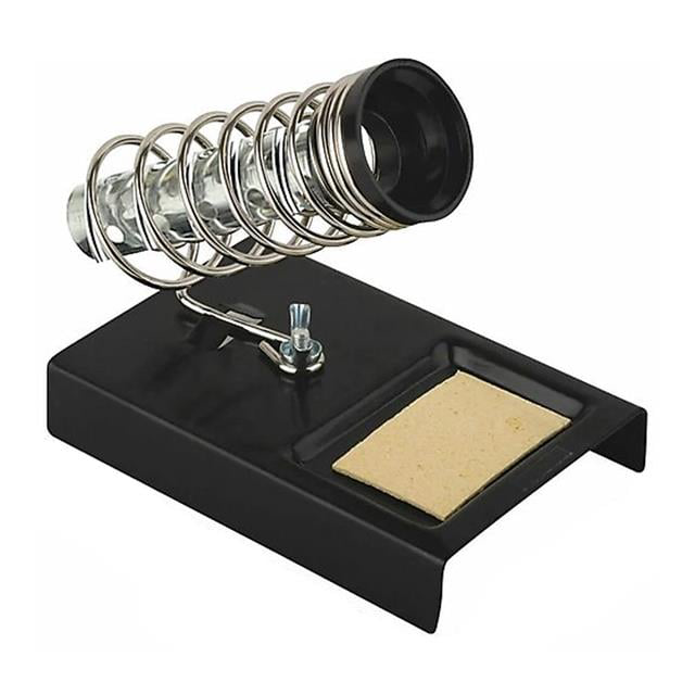 Yaylı Tip Süngerli Havya Tutucu Metal Standı Siyah (4741)