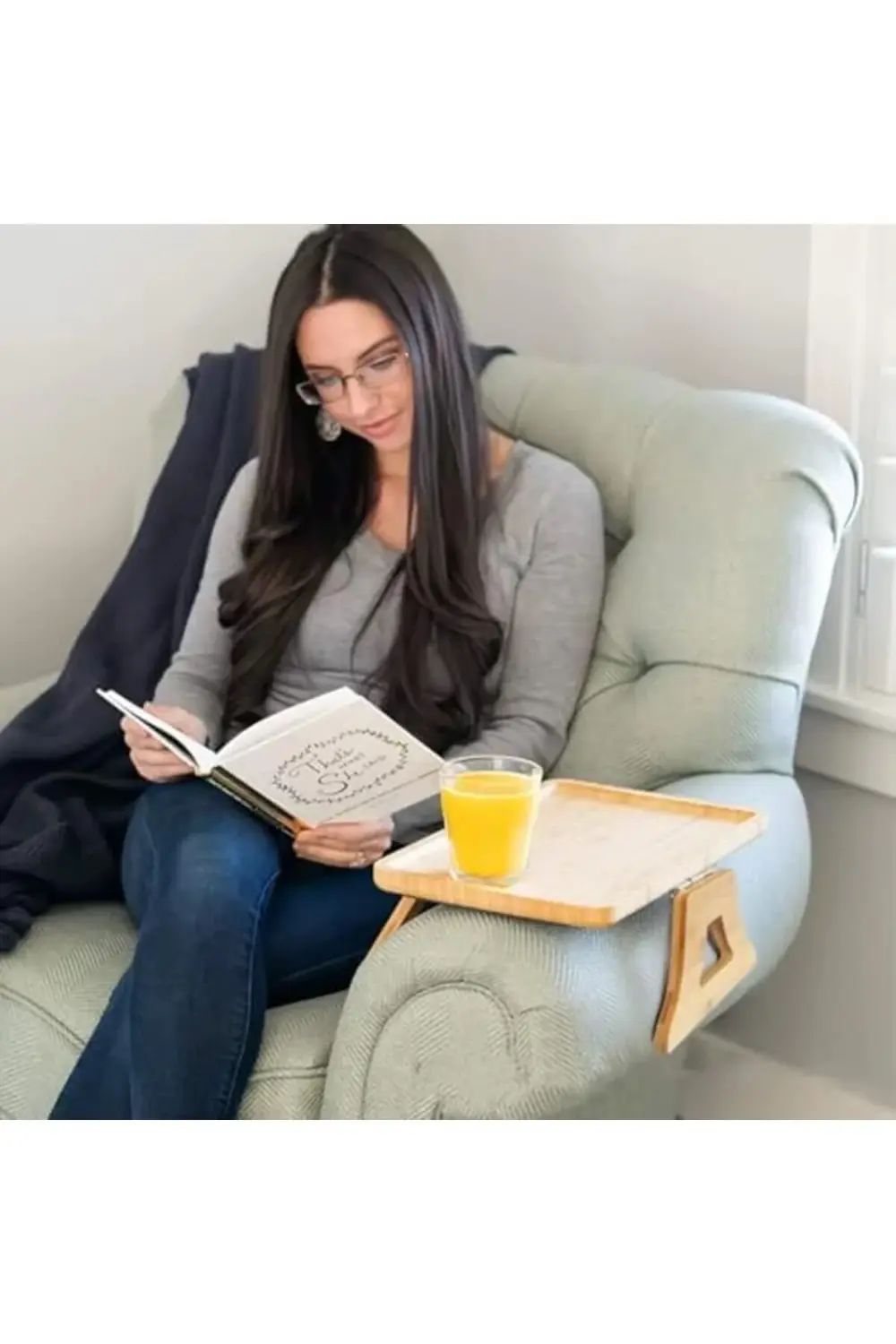 Yaylı Tutamaçlı Bambu Koltuk Tepsisi – Menteşeli, Kaymaz, Kolay K