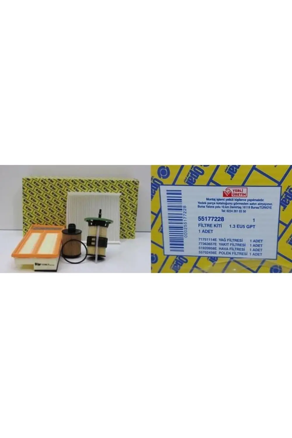 Yaz Bakım Setı Opar Fıltre Kıtı ( 77363657e 51920958e 71751114e 5
