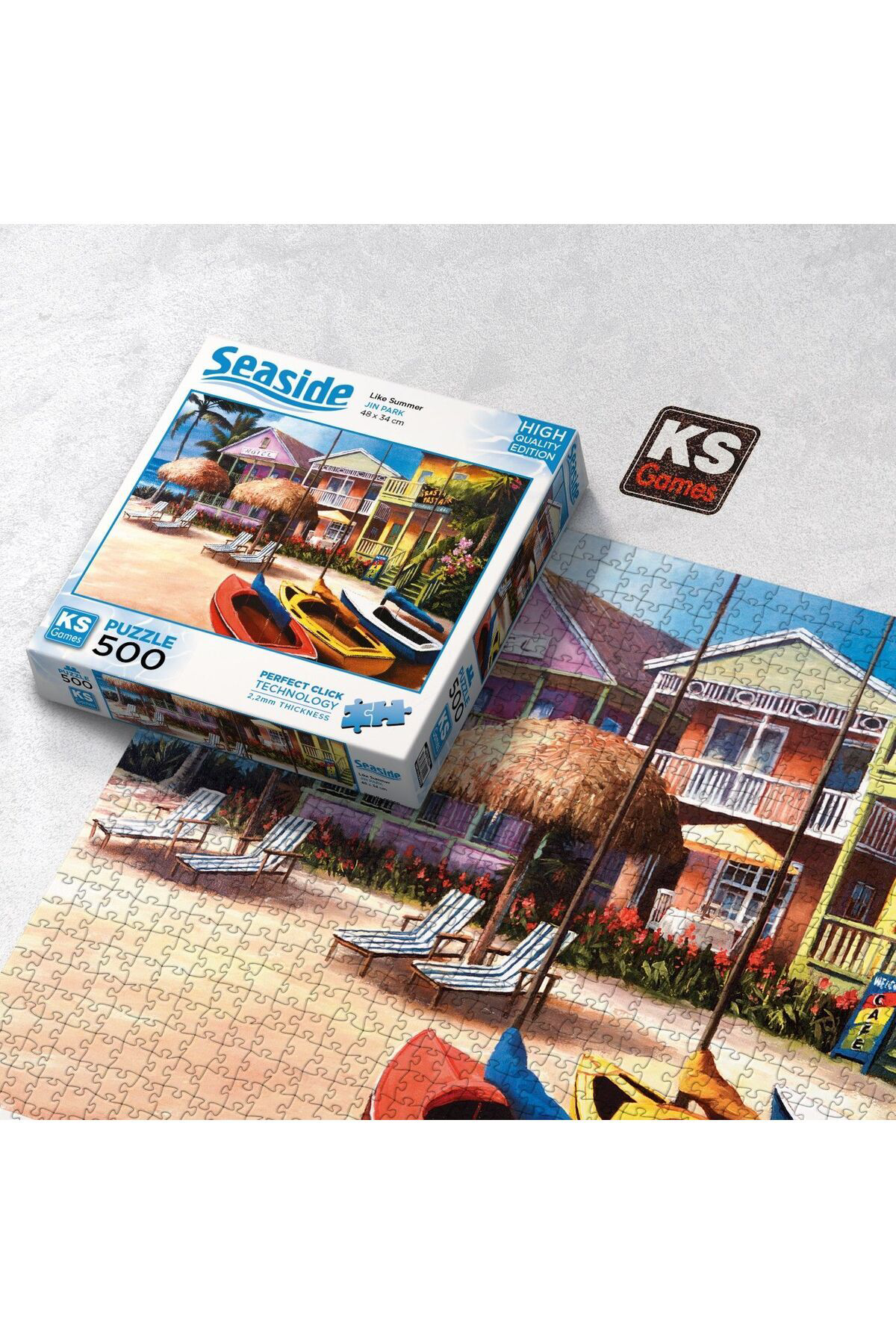 Ks Games Yaz Gibi 500 Parça Yapboz - Welcome To Beach (Like Summer) 500 Pc