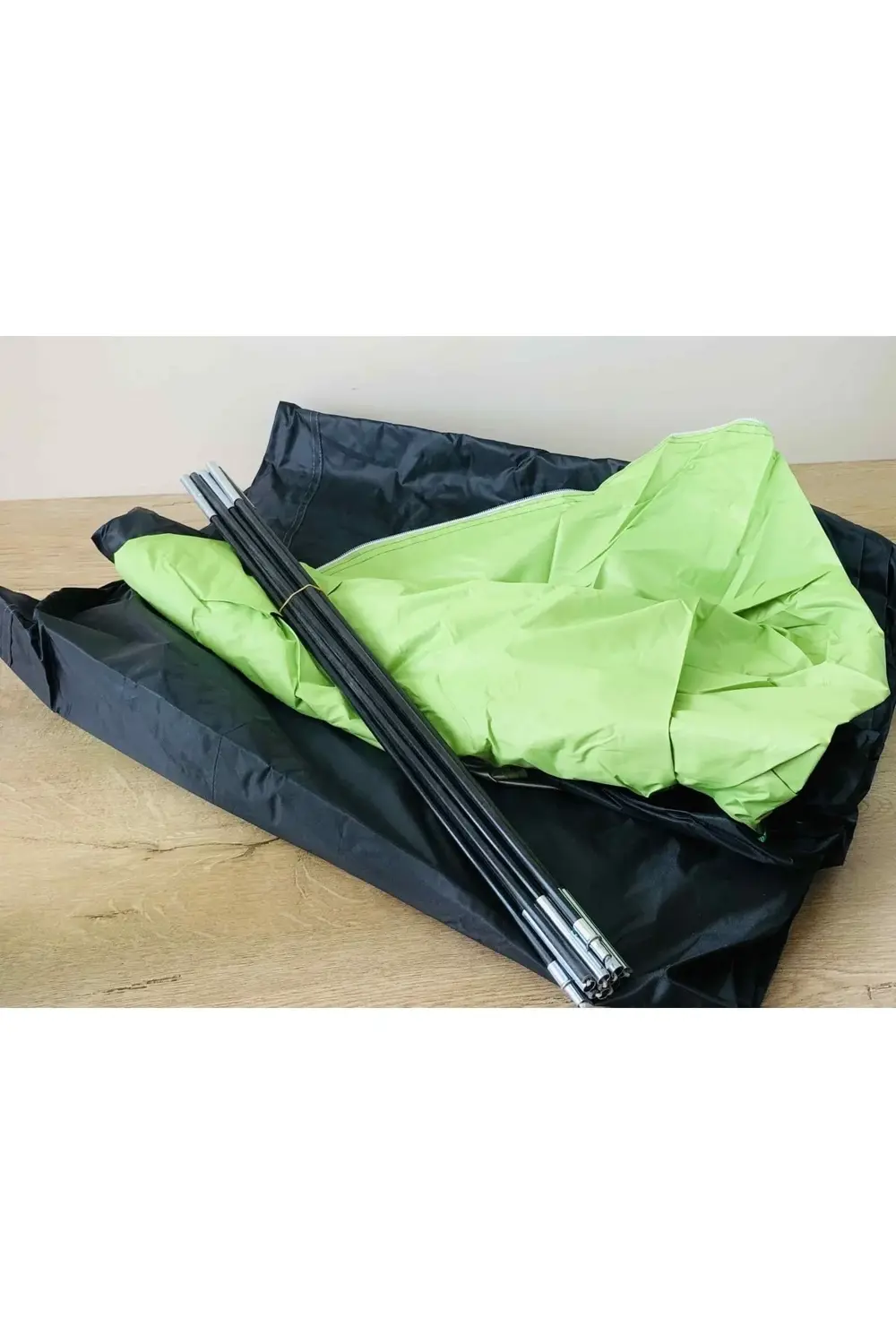 Yaz Sezonu Kamp Çadırı 4 Kişilik Yeşil Renkli Hafif Kolay Kurulab