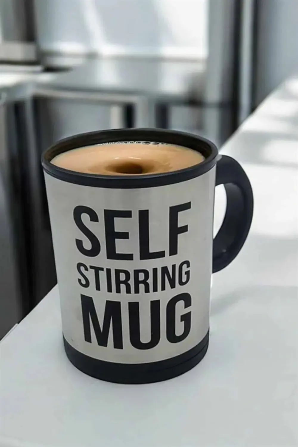 Yazılı Kupa Kendi Kendini Karıştıran Mikser Kupa Termos Bardak