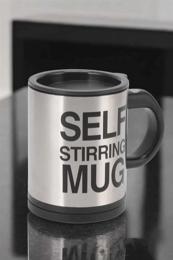 Yazılı Mug Kupa Karıştırıcı Özelliği Ve Paslanmaz Çelik