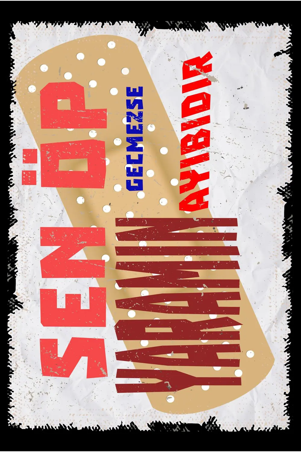 Yazılı Retro Ahşap Poster