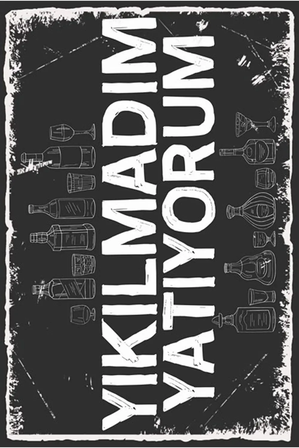 Yazılı Retro Ahşap Poster