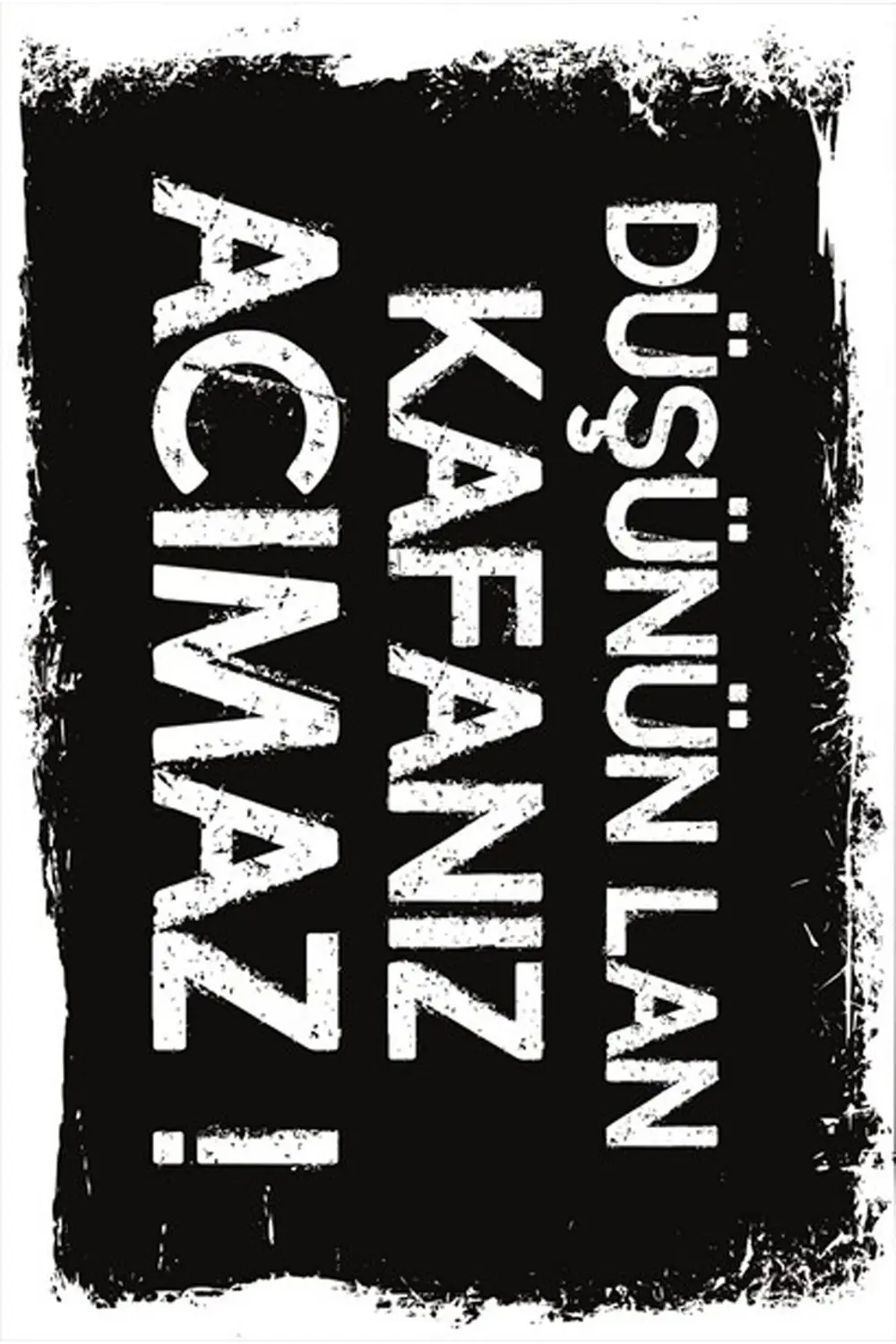 Yazılı Retro Ahşap Poster