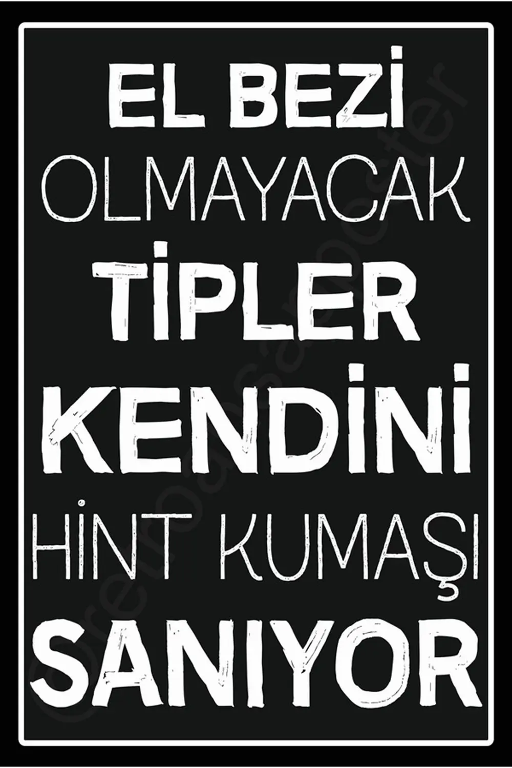 Yazılı Retro Ahşap Poster